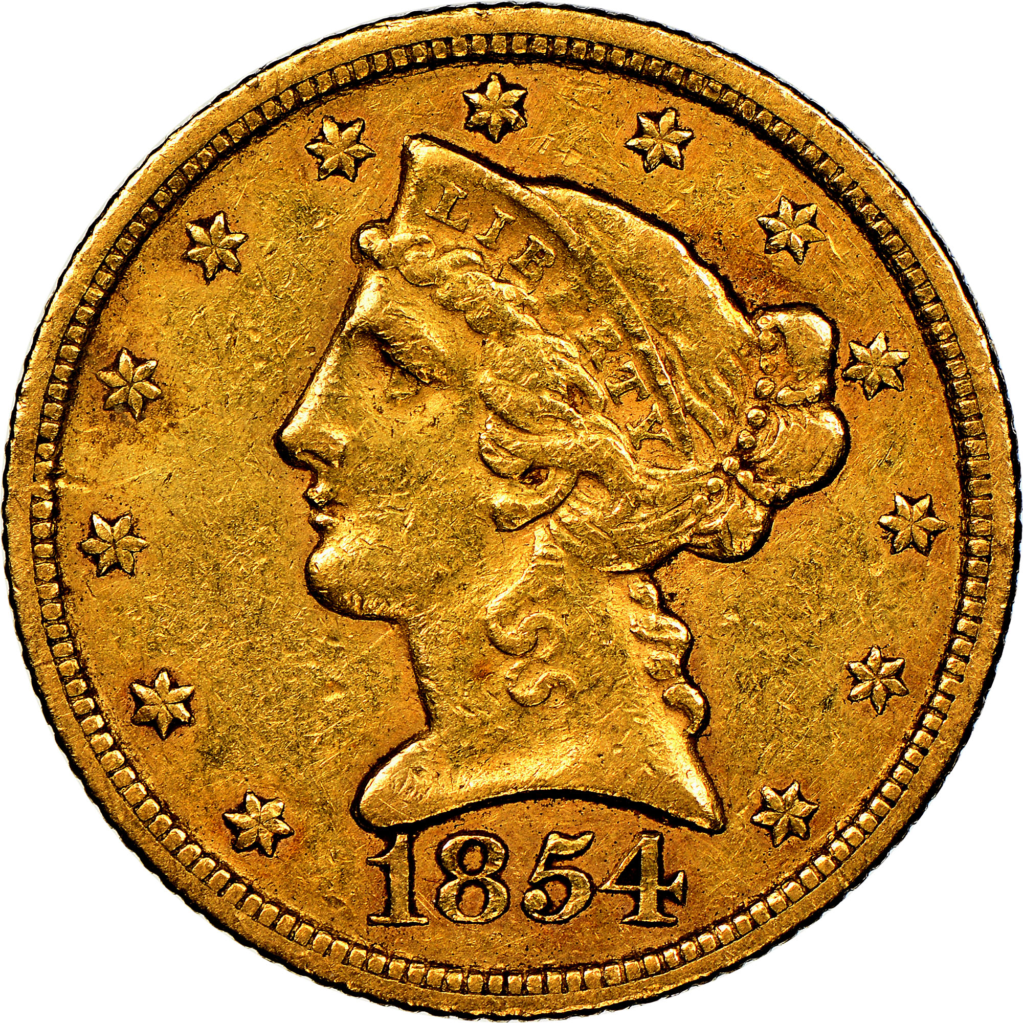 1854 C WEAK C $5 MS | Coin Explorer | NGC