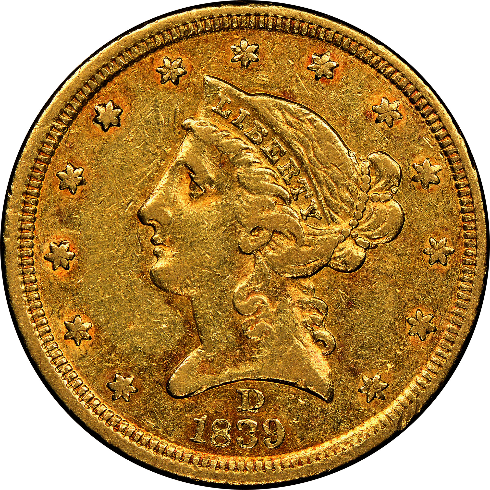 ゴールドマッシオブジェ 1839 O $2.5 MS | Coin Explorer | NGC