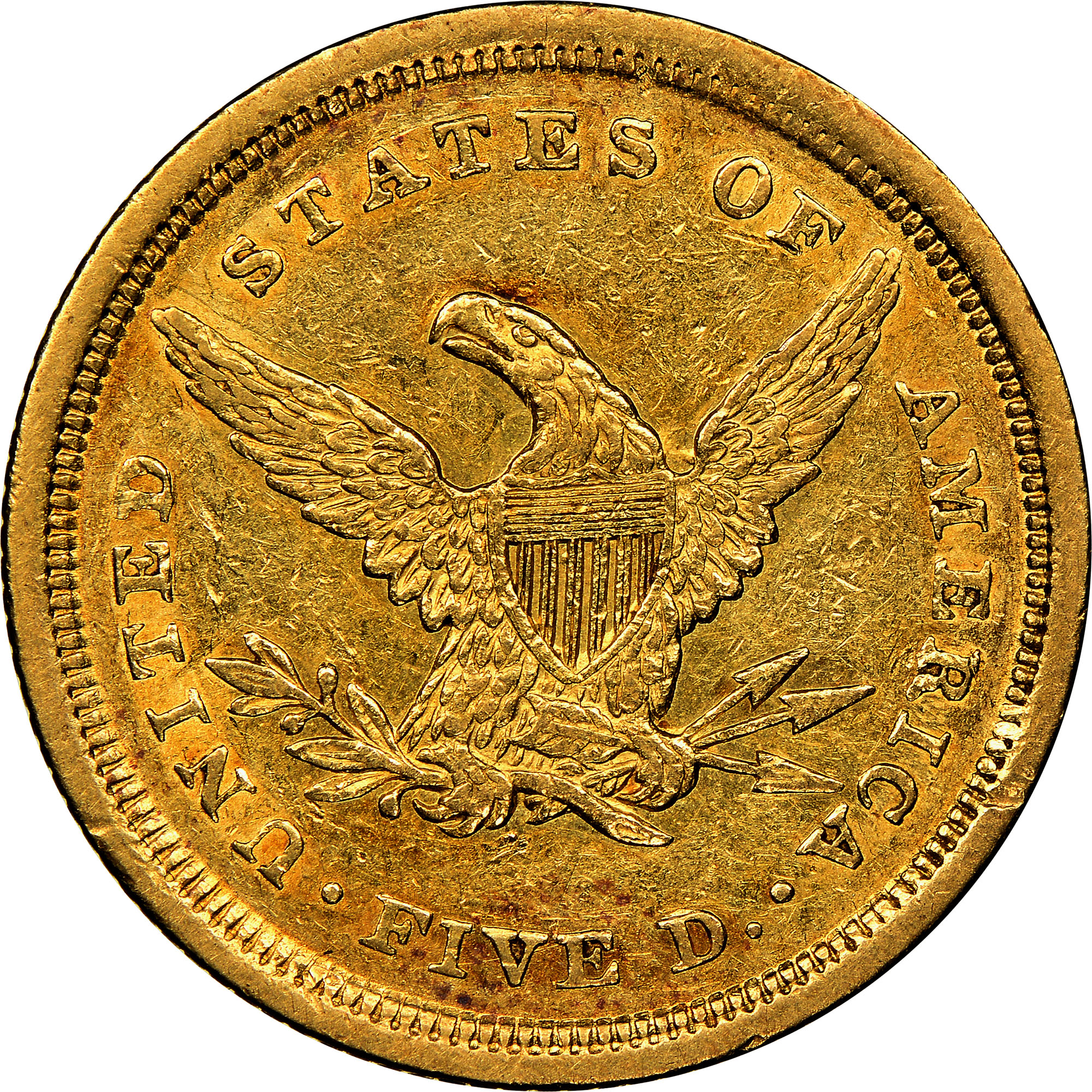 1839 D $5 MS | Coin Explorer | NGC