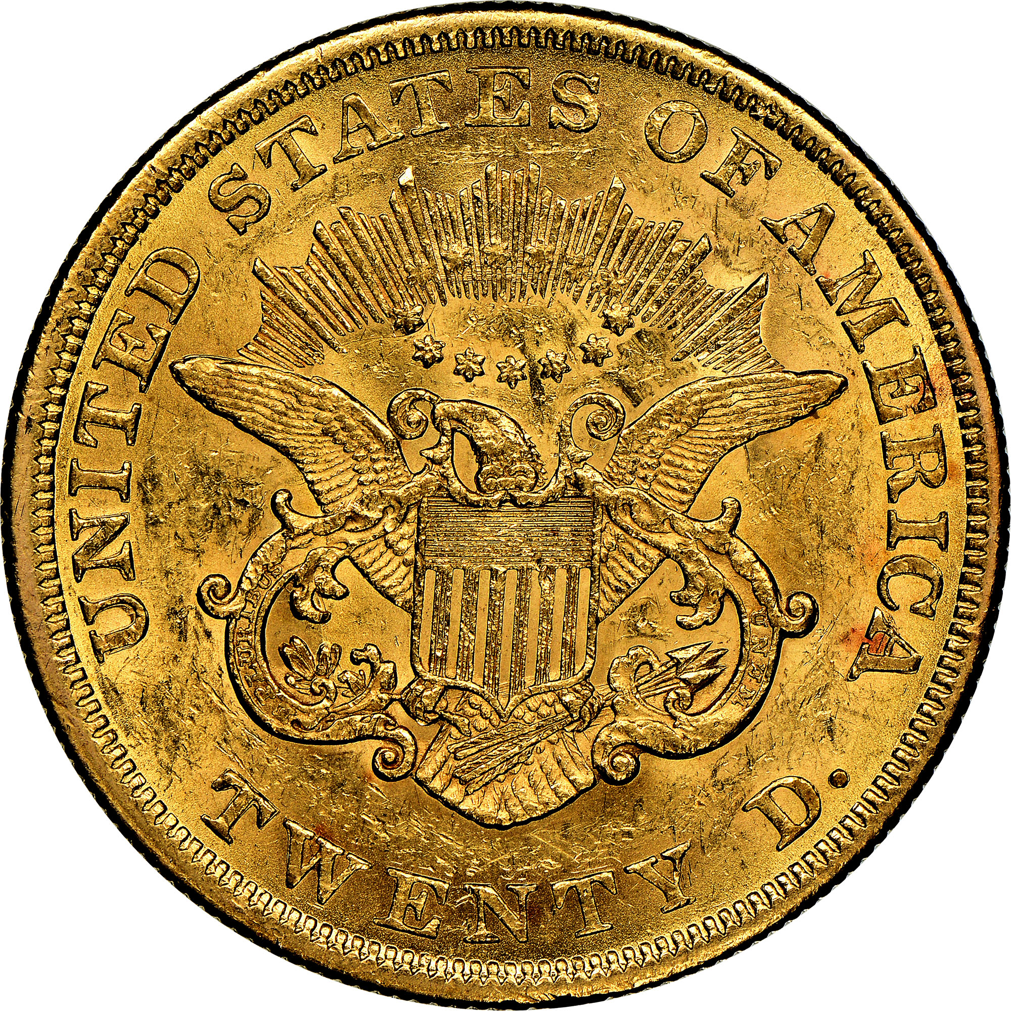 1855 $20 MS | Coin Explorer | NGC