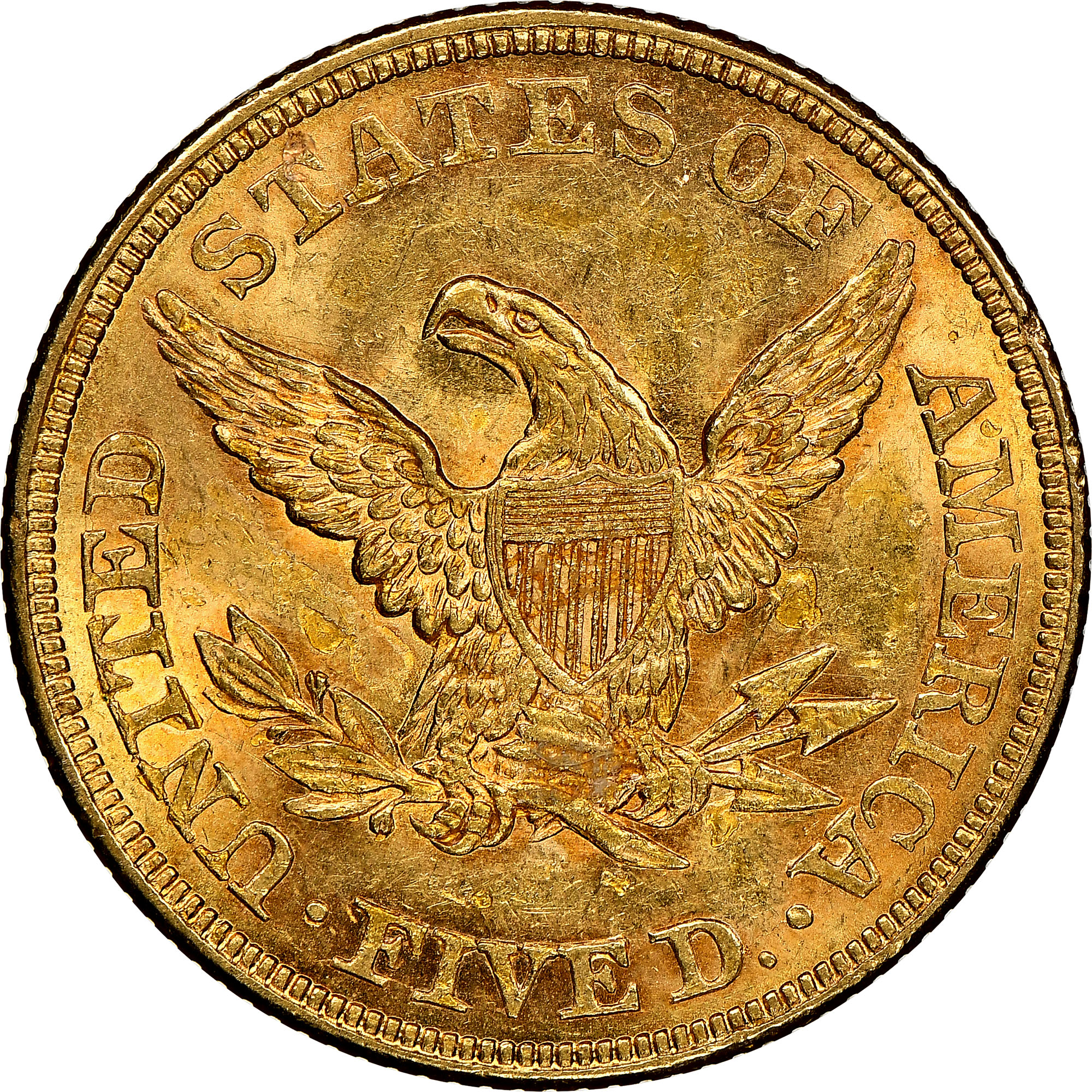 1861 $5 MS | Coin Explorer | NGC