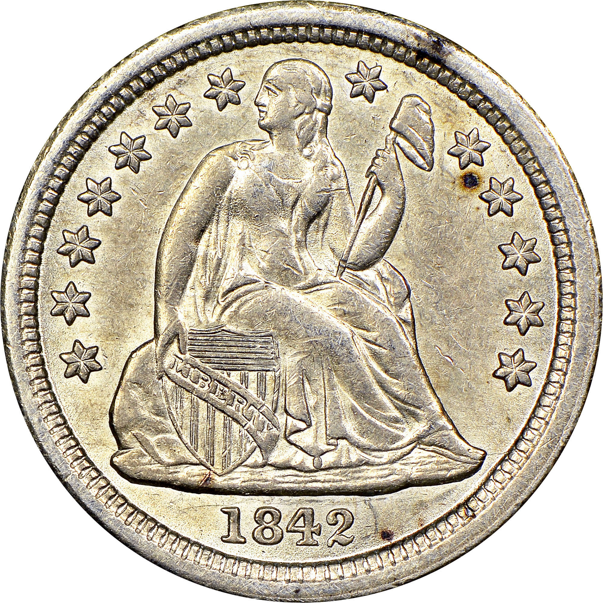 1842 10C MS | Coin Explorer | NGC