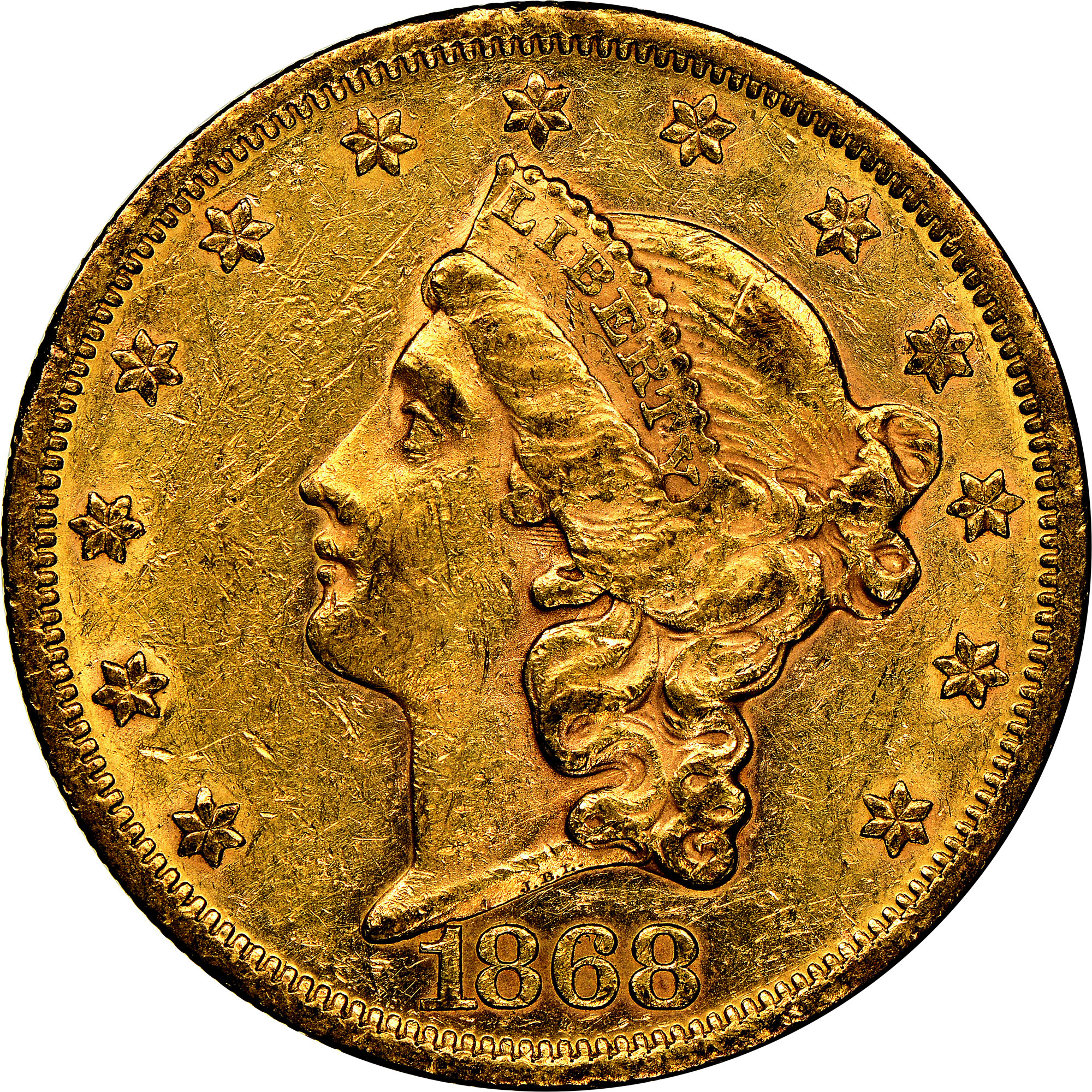 1868 $20 MS | Coin Explorer | NGC