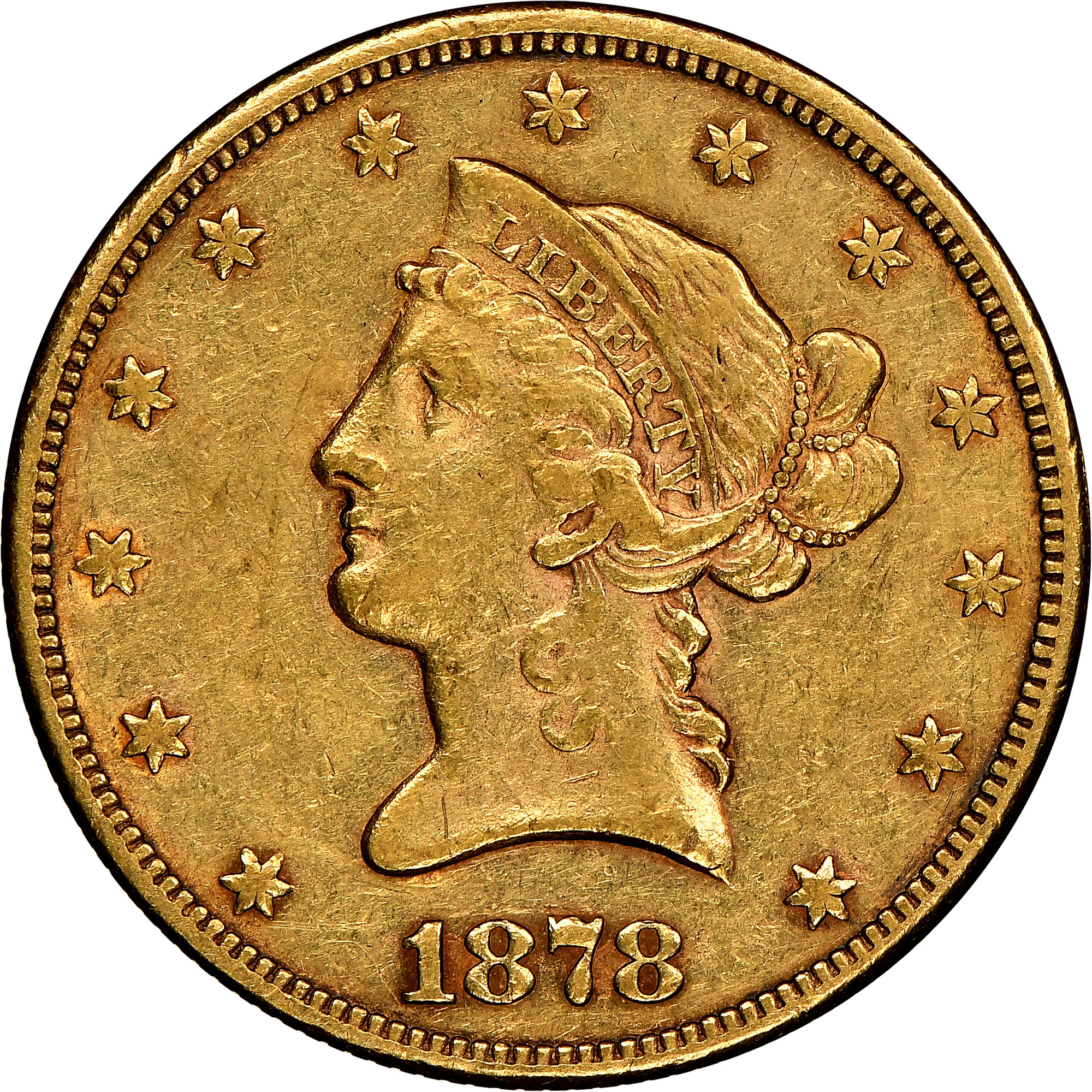 1878 CC $10 MS | Coin Explorer | NGC