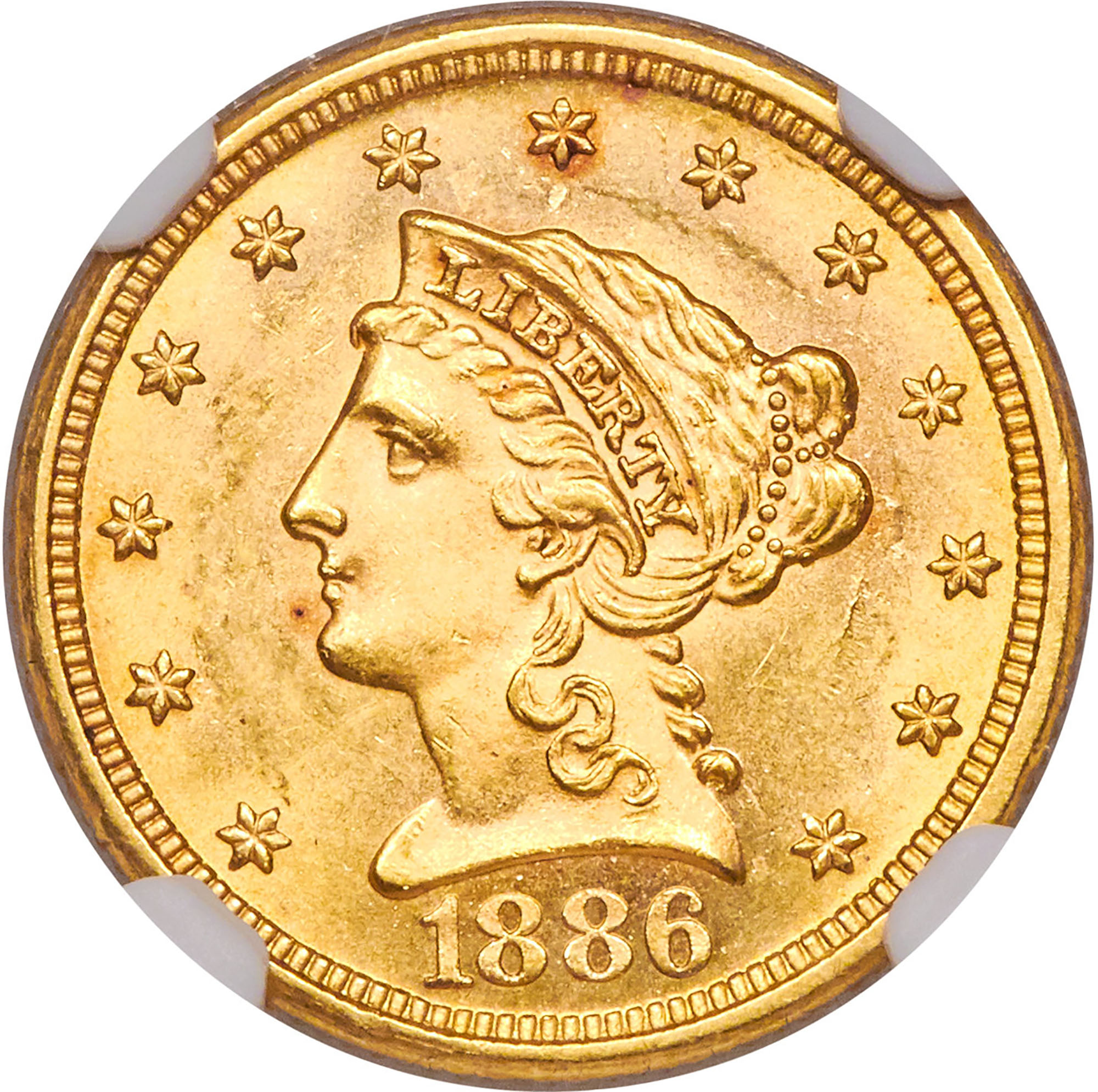 1886 $2.5 MS | Coin Explorer | NGC