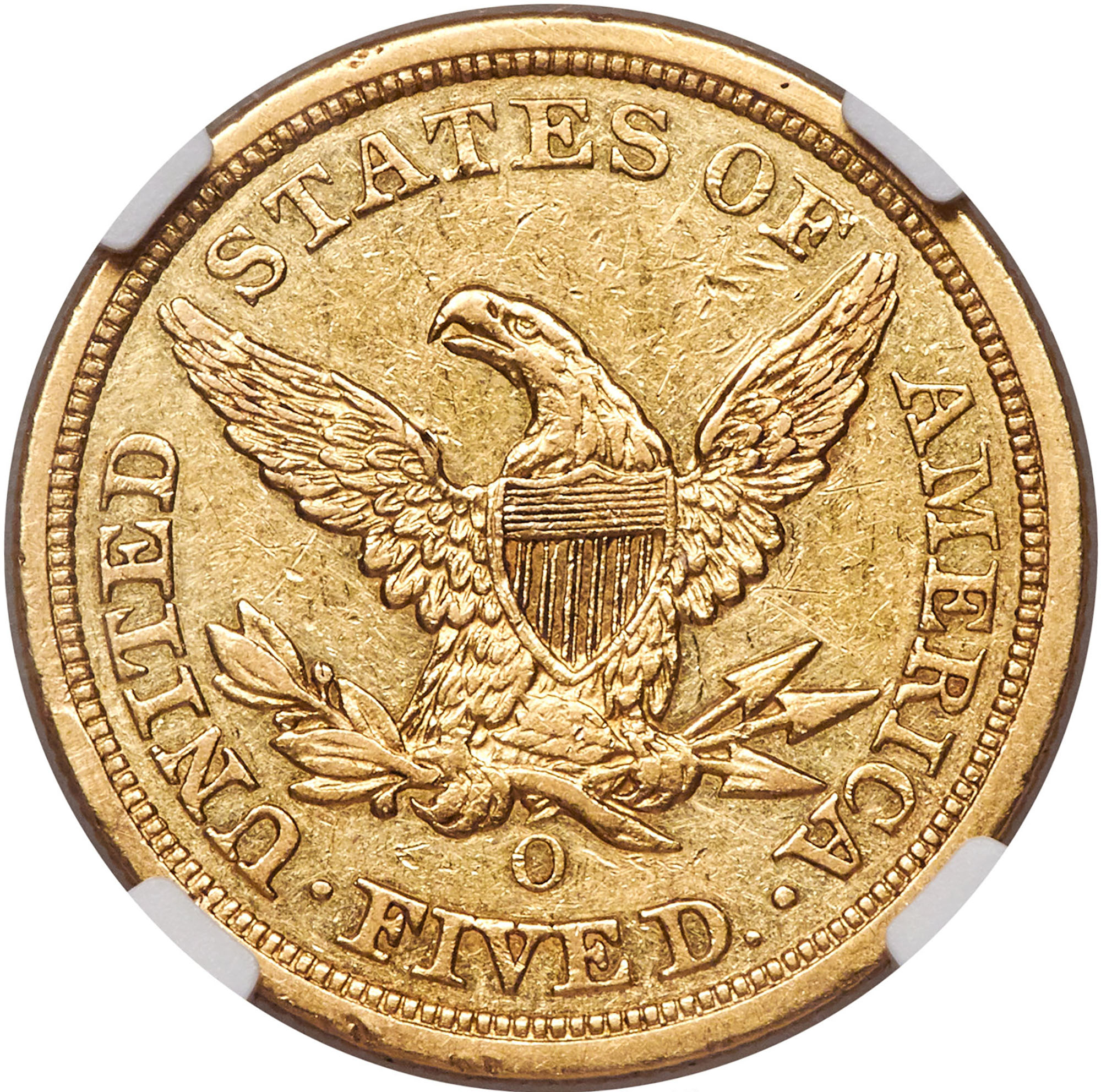 1855 O $5 MS | Coin Explorer | NGC