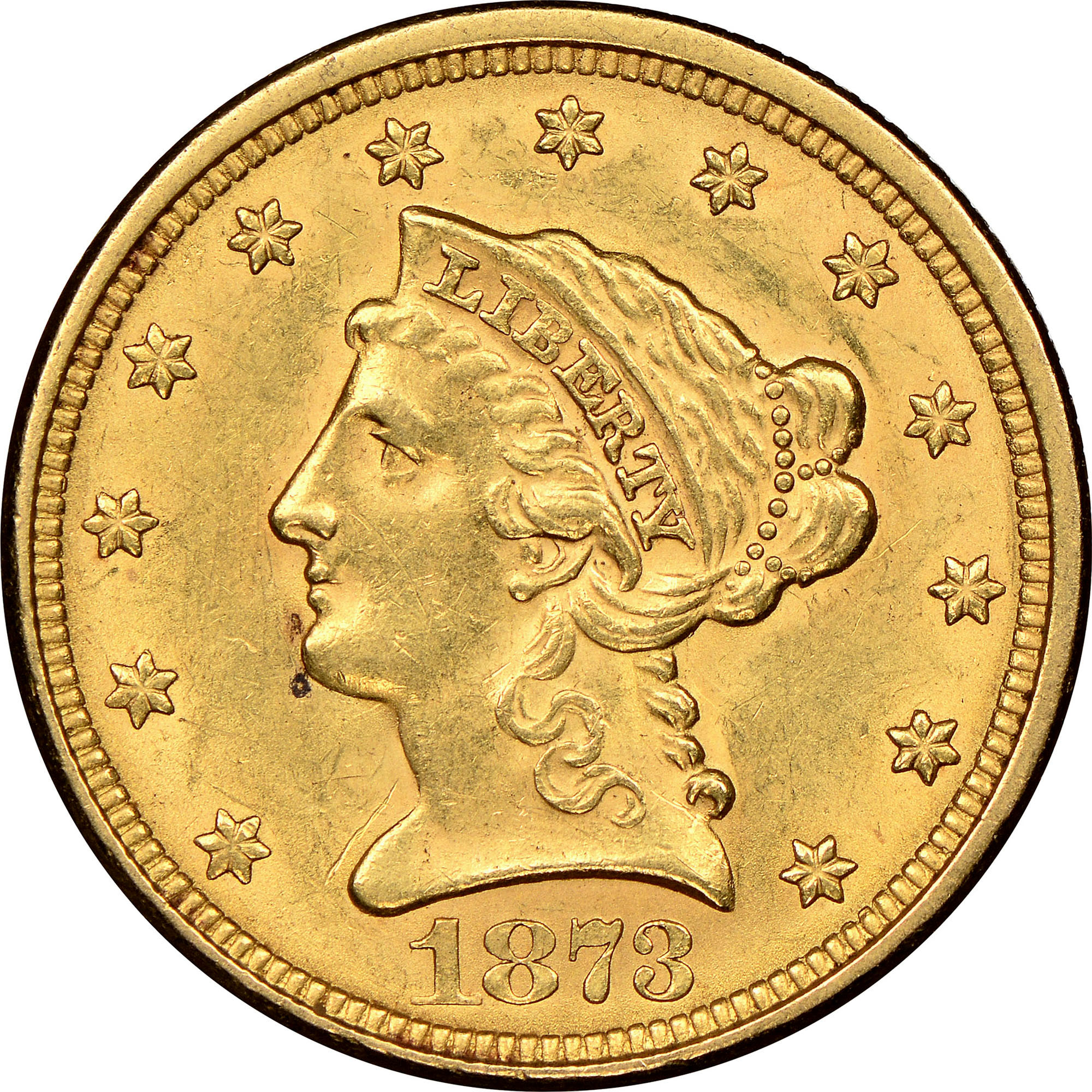 二分金 3g 1873 CLOSED 3 $2.5 MS | Coin Explorer | NGC