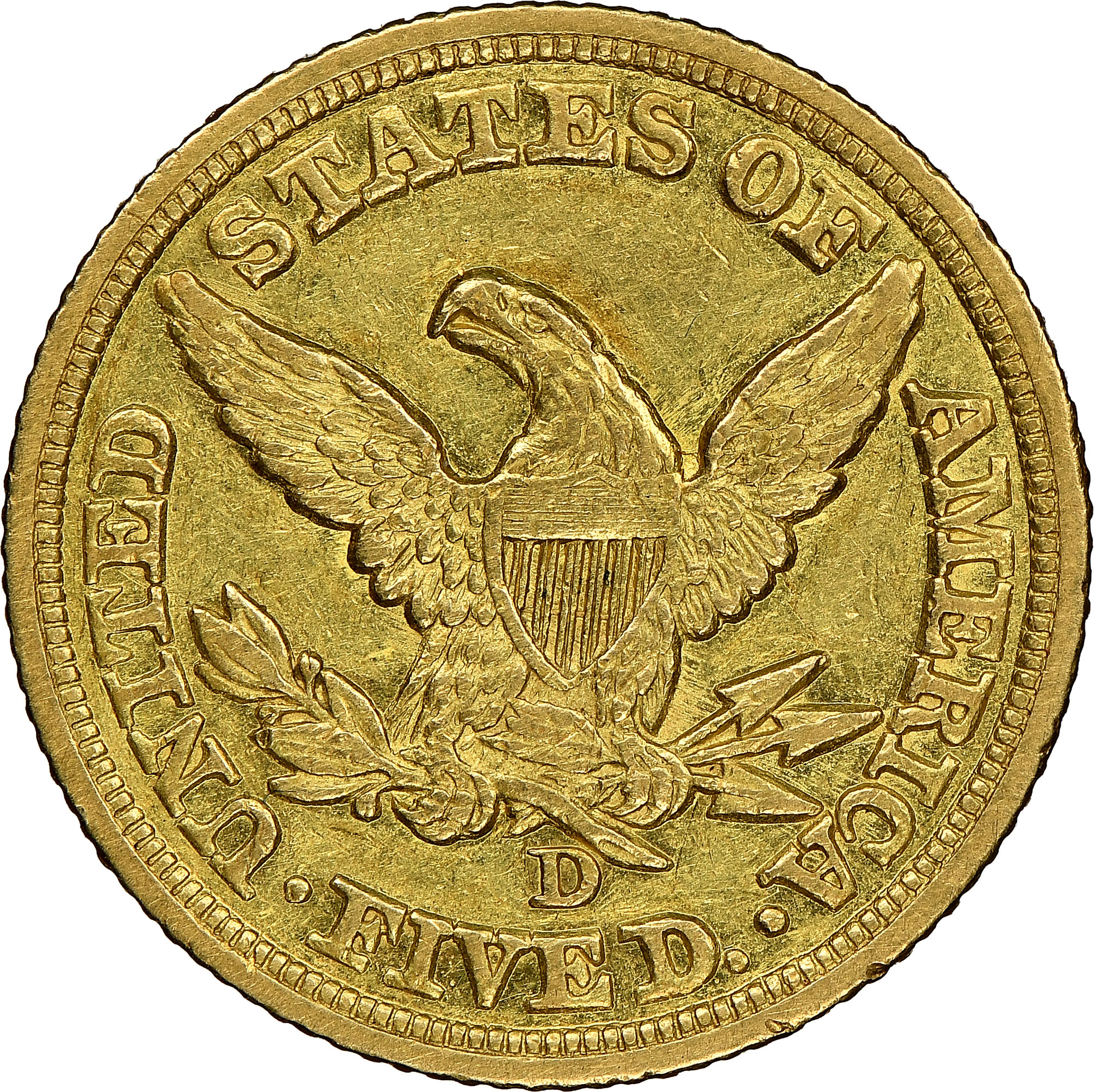 1848 D $5 MS | Coin Explorer | NGC