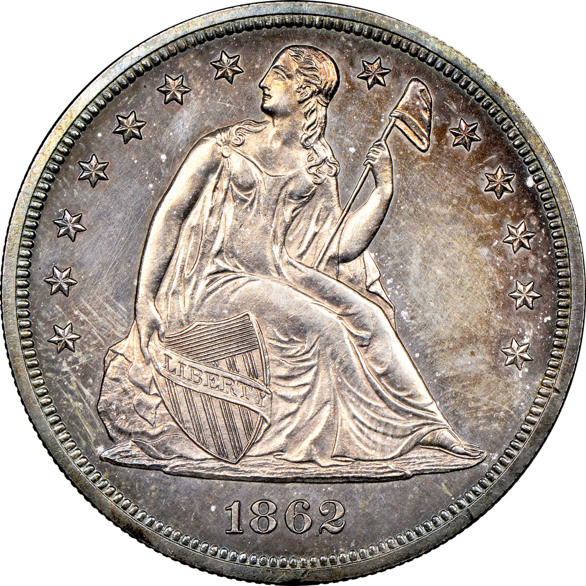 1862 $1 PF | Coin Explorer | NGC