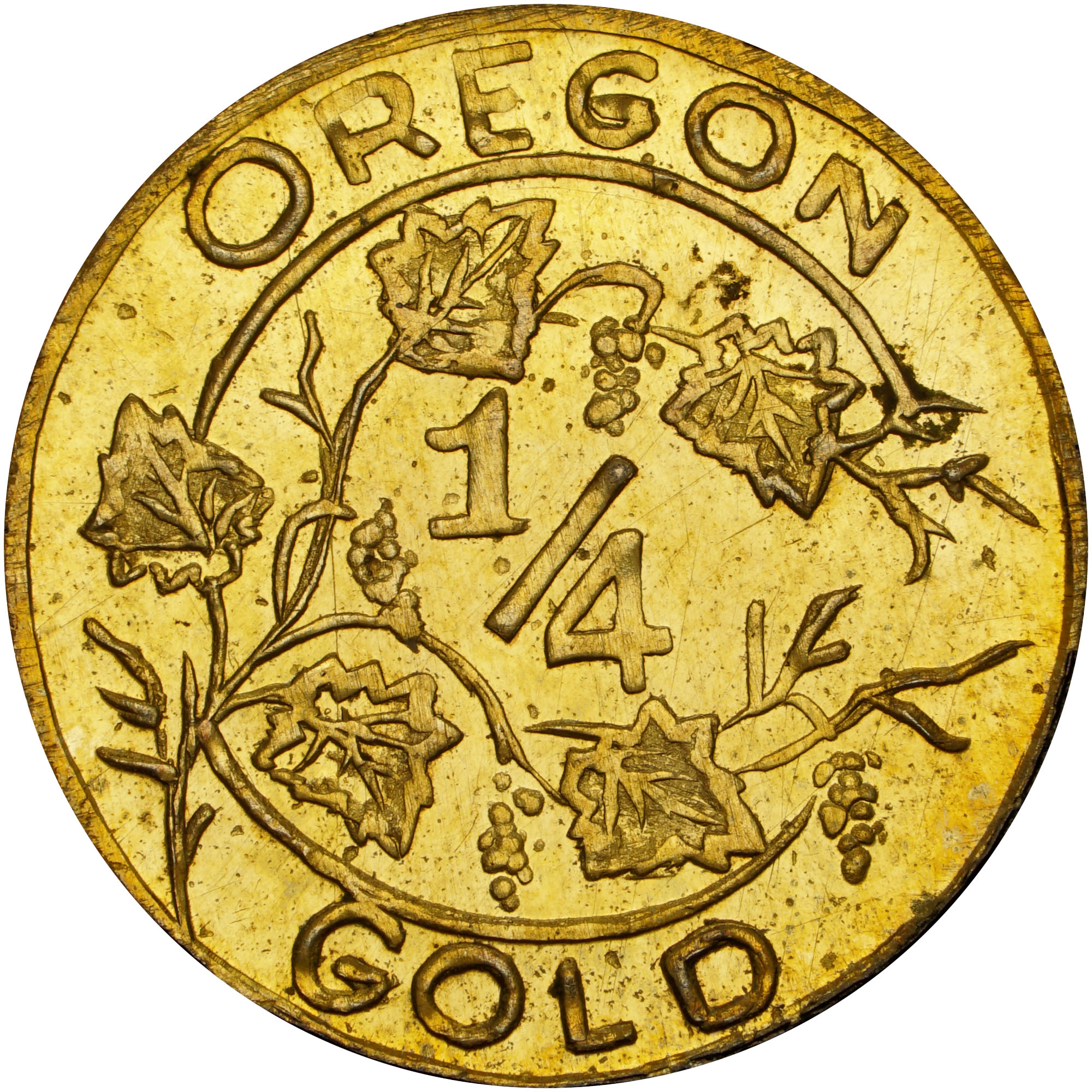 1905 Oregon Gold Lewis & Clark Exposition "1/4" MS California And