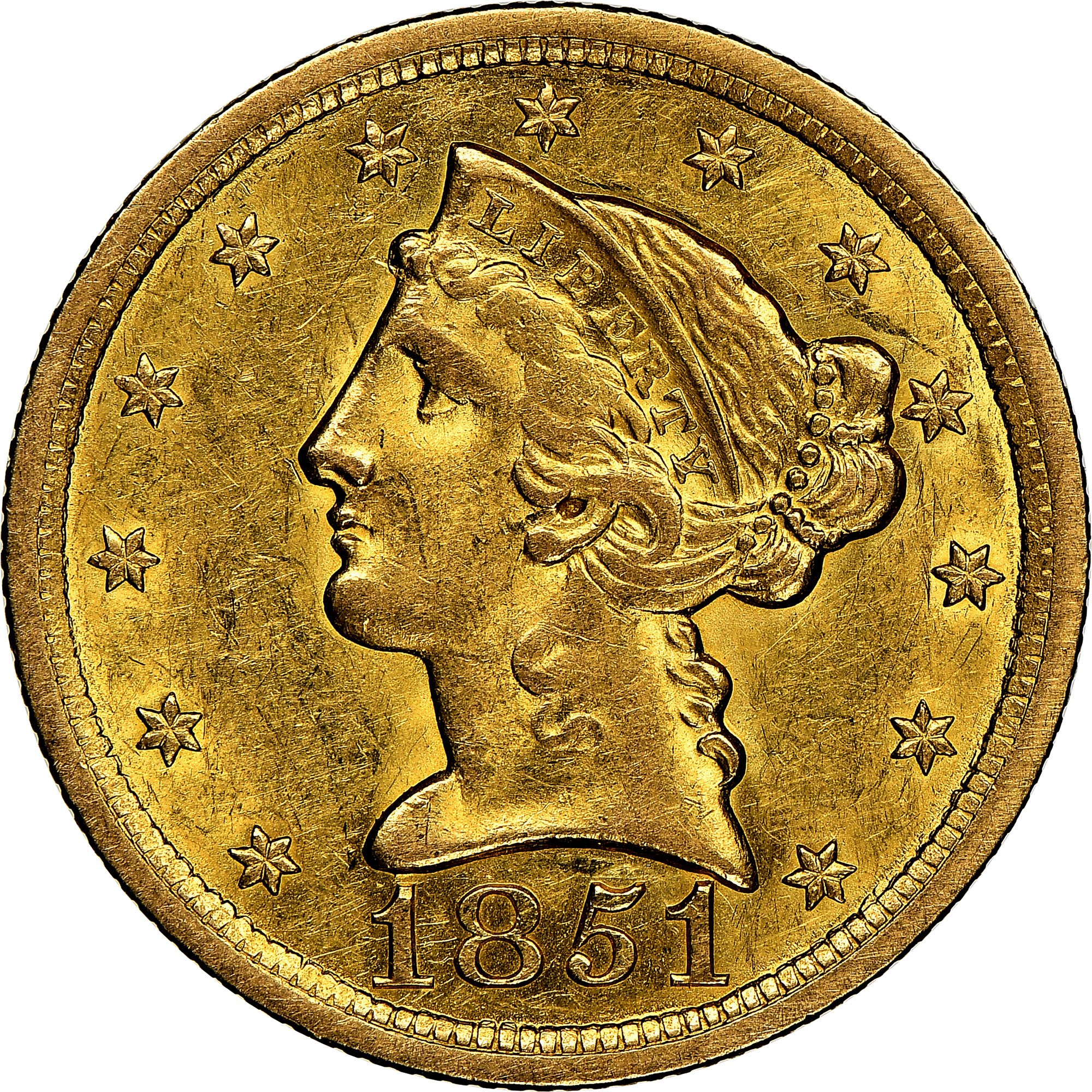 1851 O $5 MS | Coin Explorer | NGC