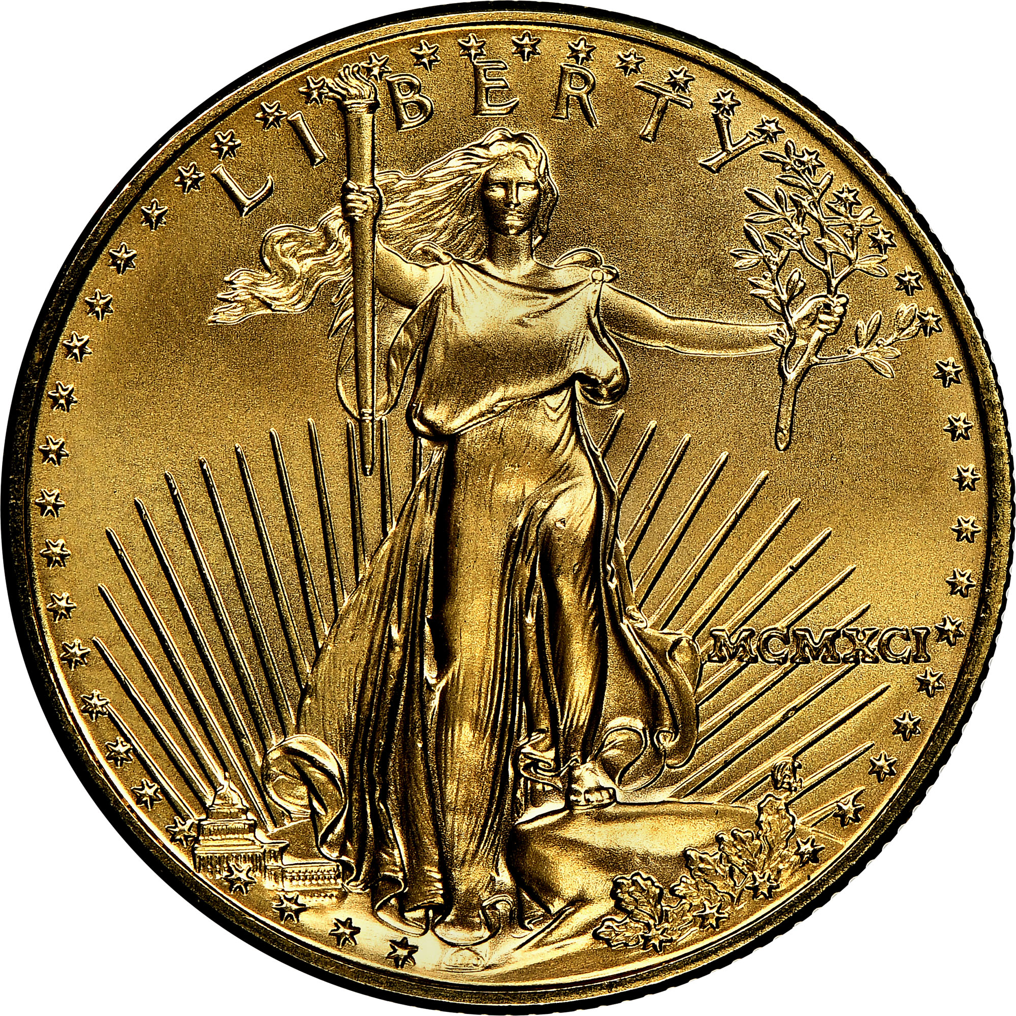 1991 EAGLE G$25 MS | Coin Explorer | NGC