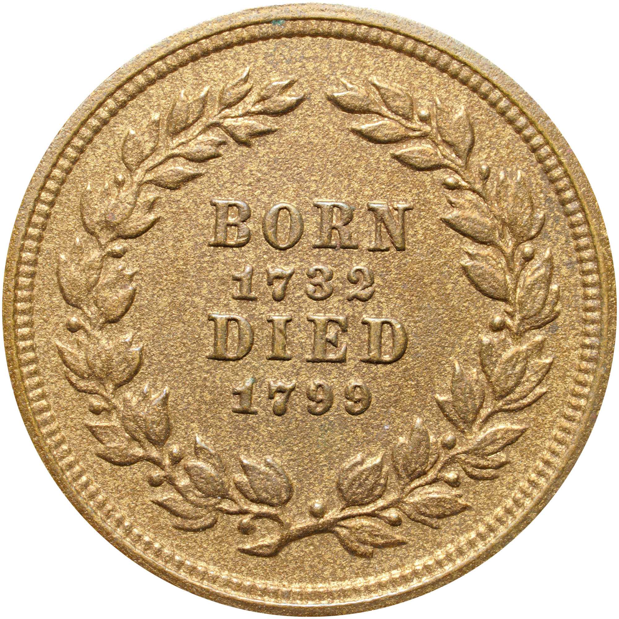 UNDATED BRONZE WASHINGTON 19mm MS Coin Explorer NGC