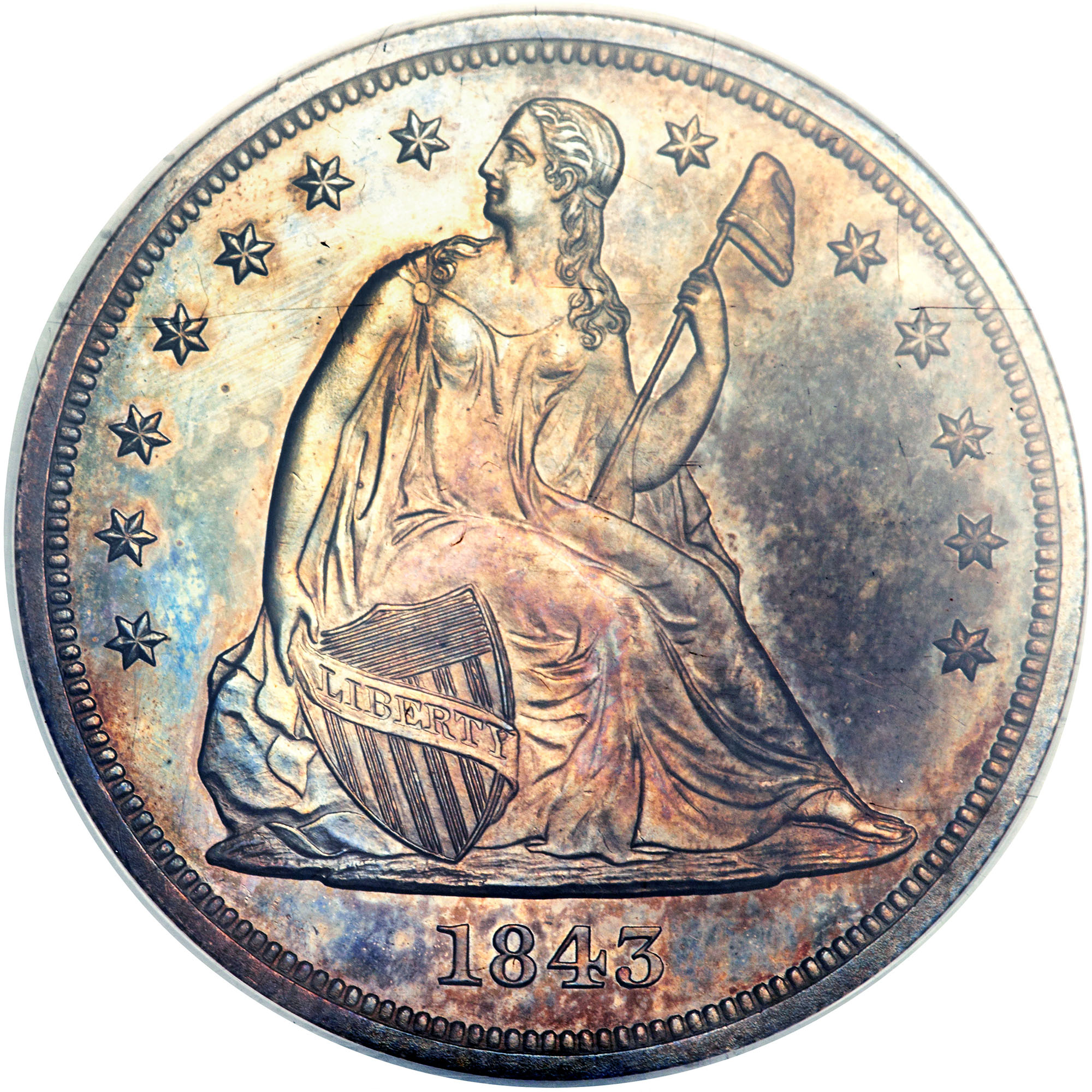 1843 $1 PF | Coin Explorer | NGC
