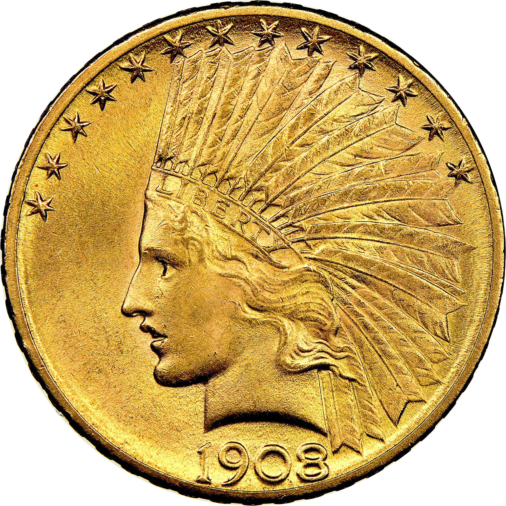 1908 S $10 MS | Coin Explorer | NGC
