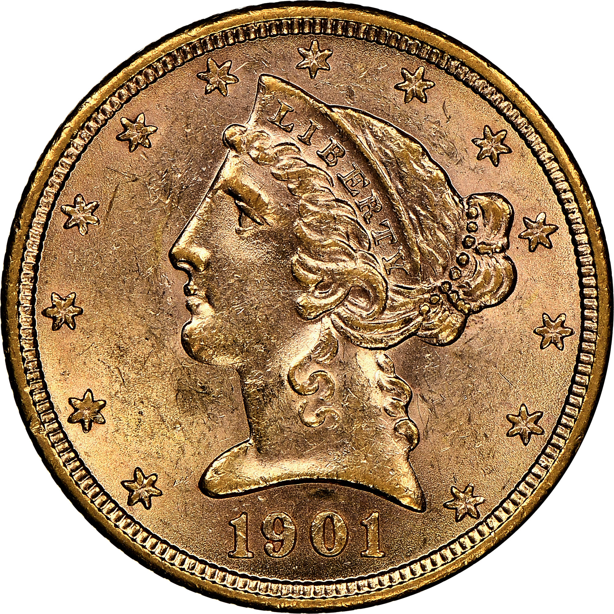 1901 $5 MS | Coin Explorer | NGC