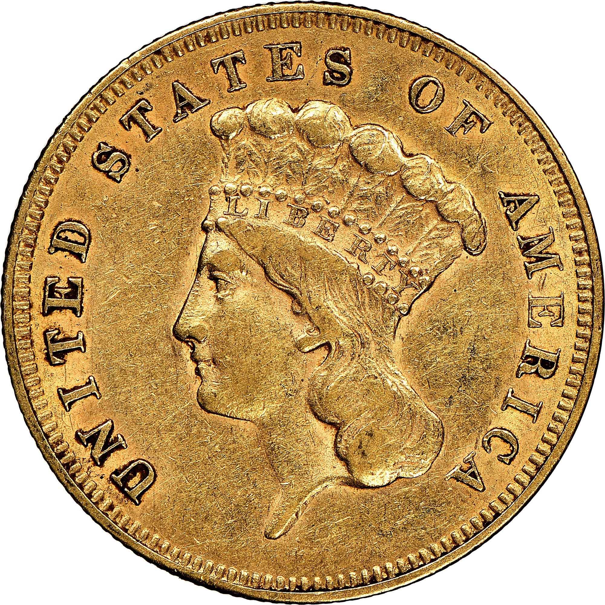 1856 S $3 MS | Coin Explorer | NGC