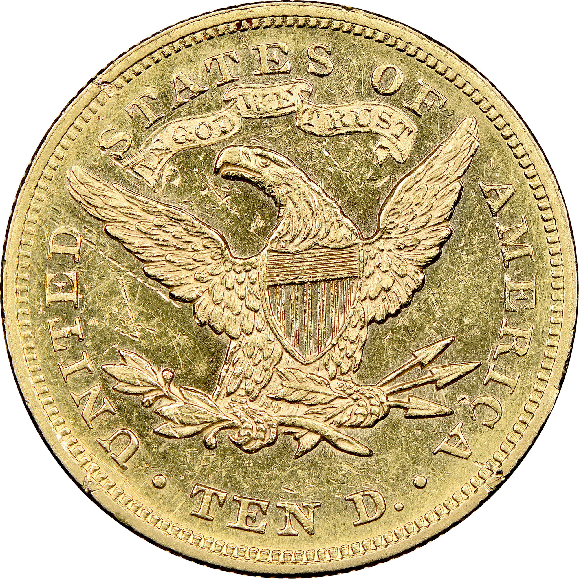 1867 $10 MS | Coin Explorer | NGC