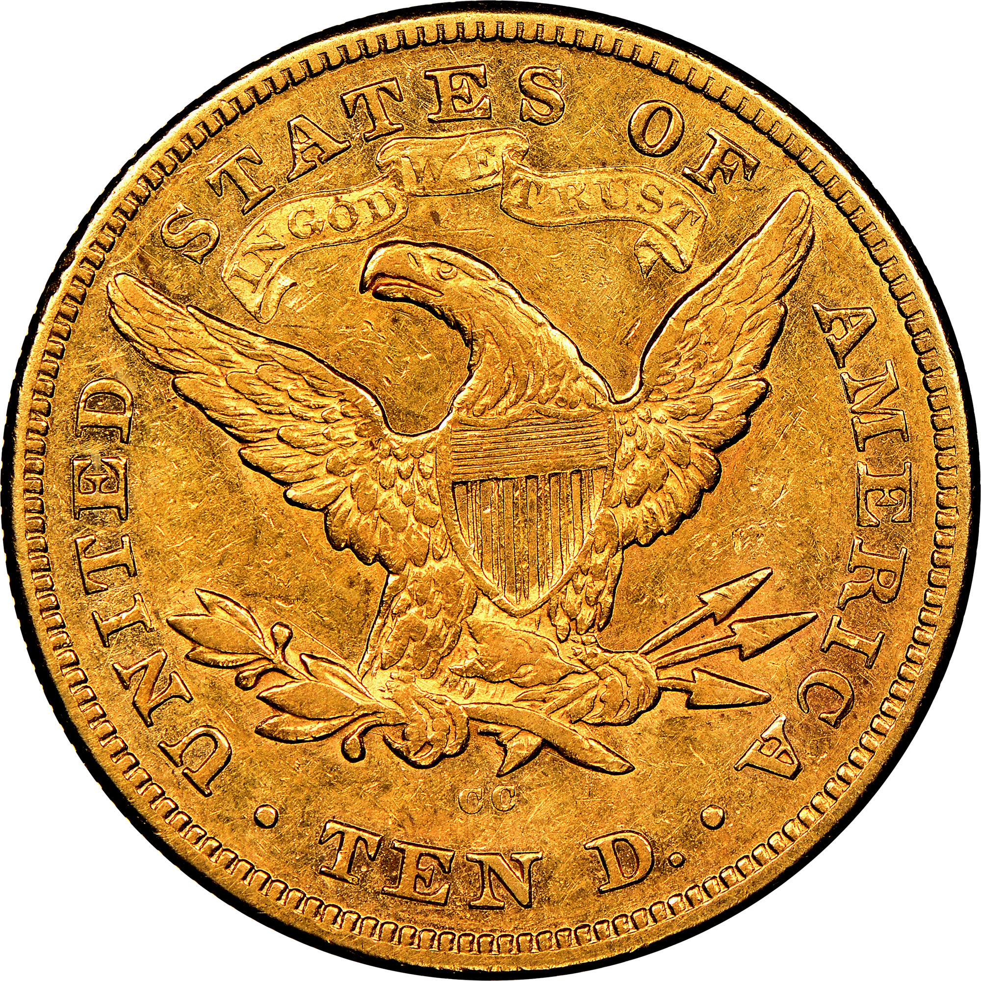 1874 CC $10 MS | Coin Explorer | NGC