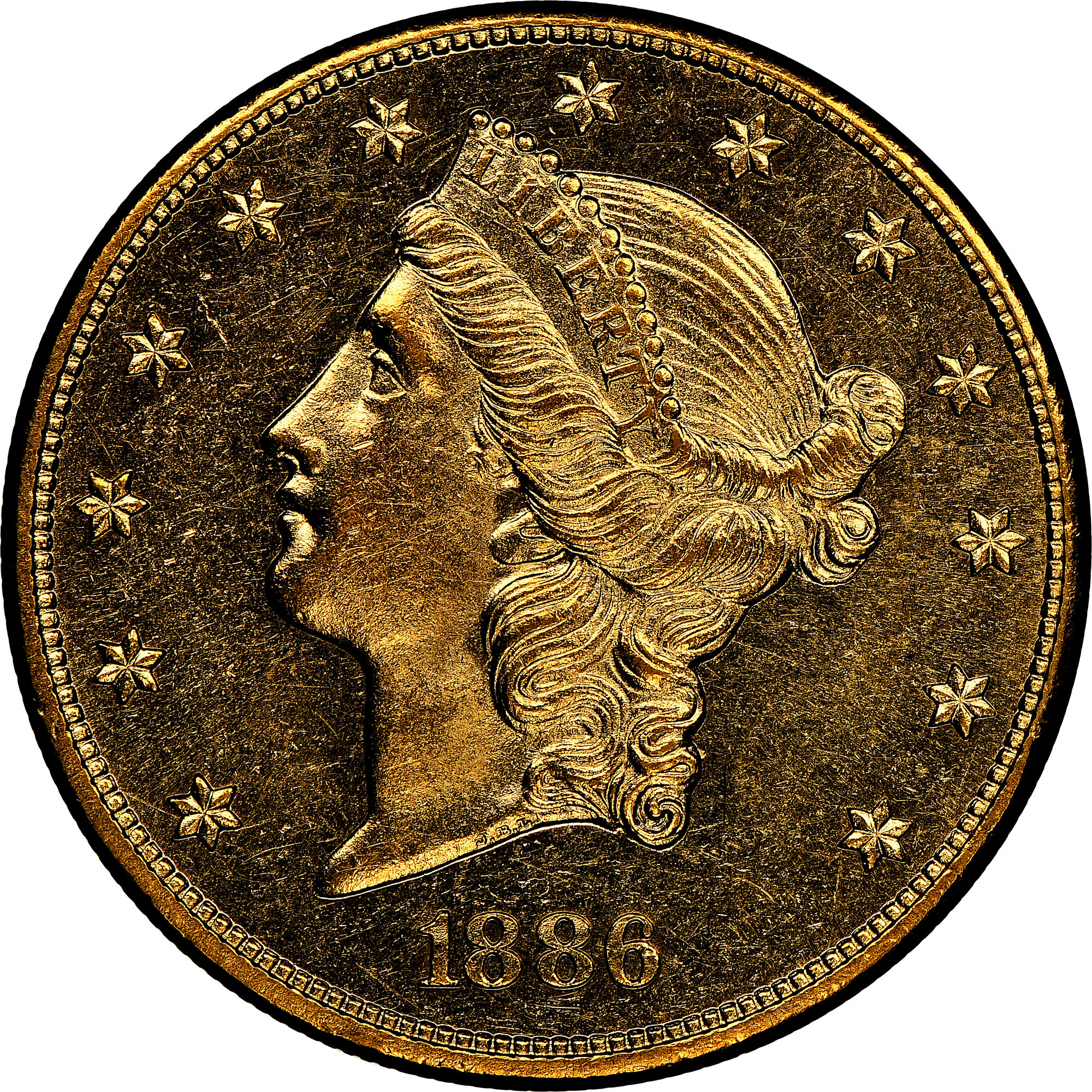1886 $20 MS | Coin Explorer | NGC