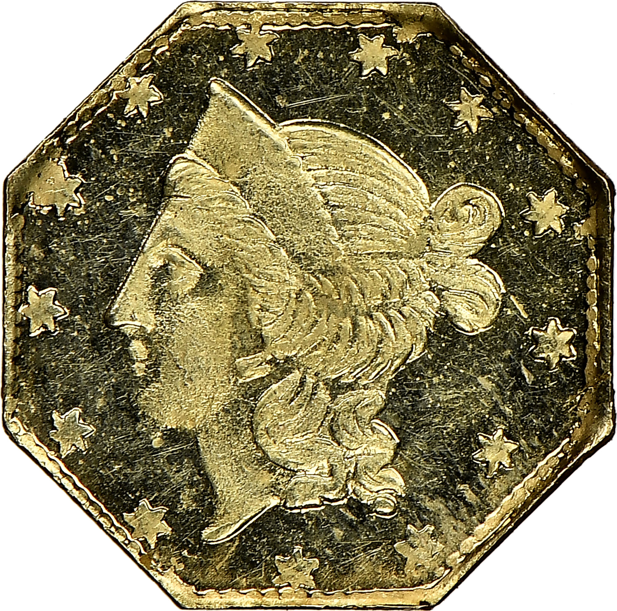 1856 OCTAG LIBERTY BG-311 G50C MS | Coin Explorer | NGC