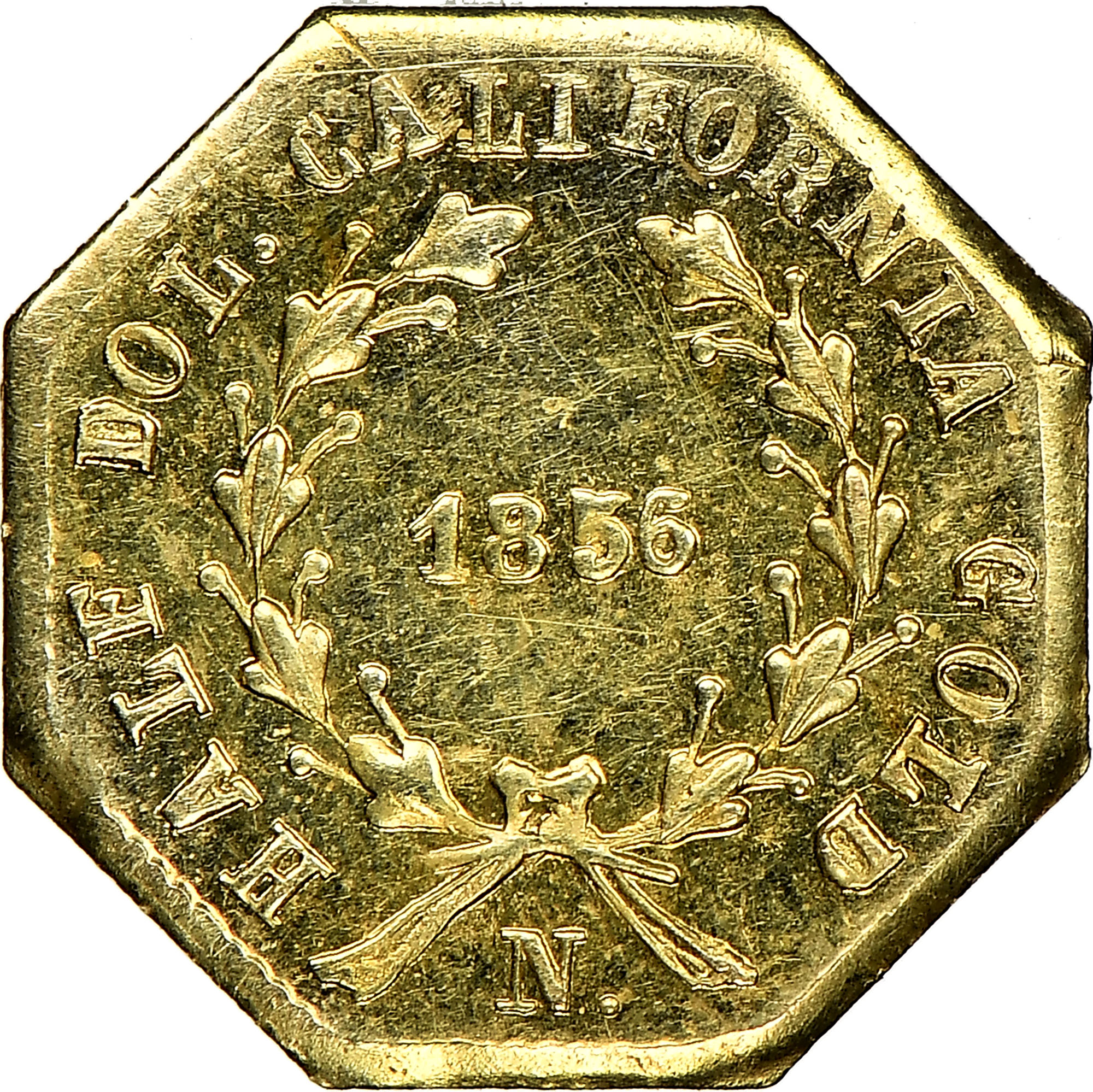 1856 OCTAG LIBERTY BG-311 G50C MS | Coin Explorer | NGC