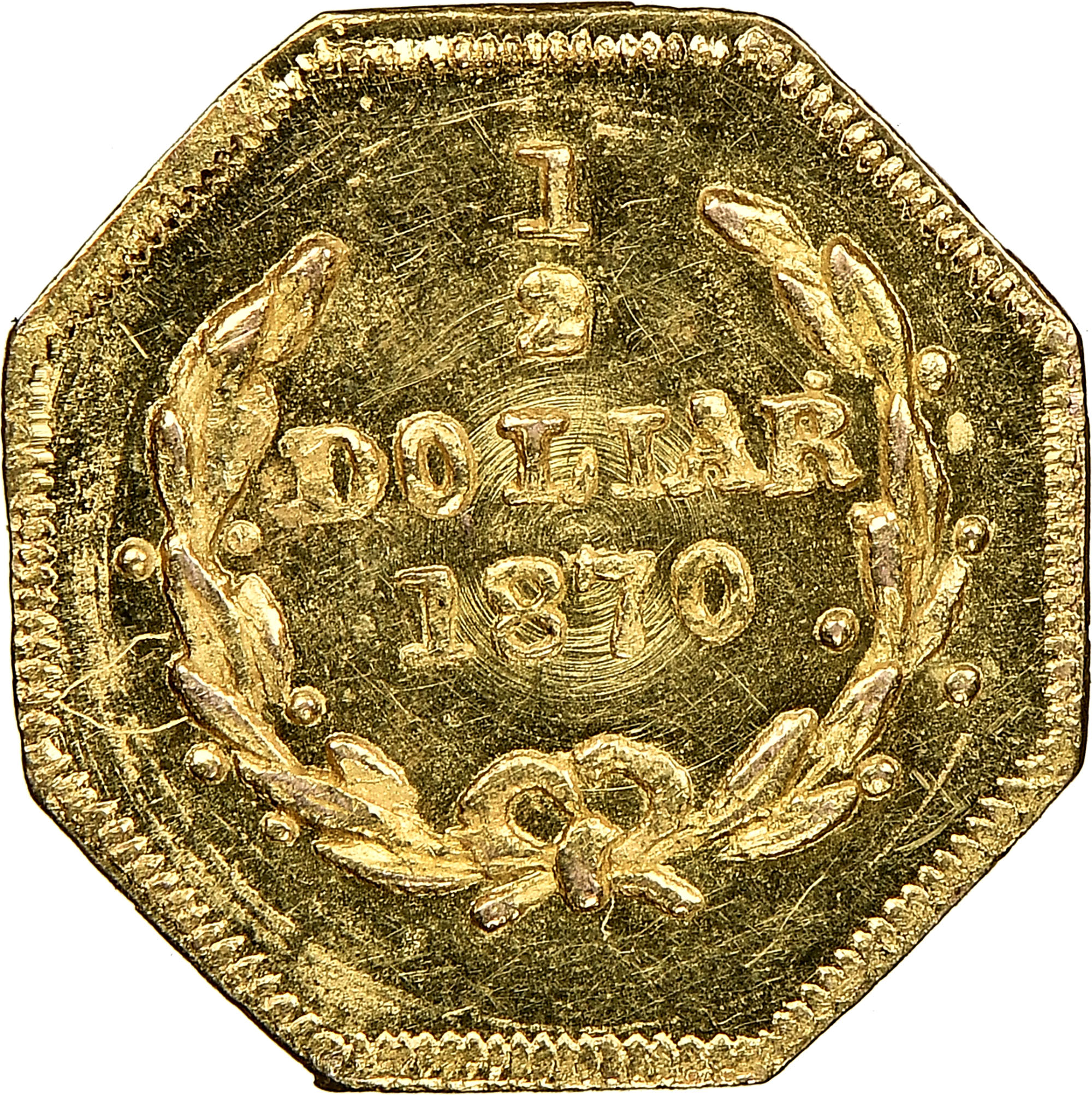 1870 OCTAG LIBERTY BG-908 G50C MS | Coin Explorer | NGC