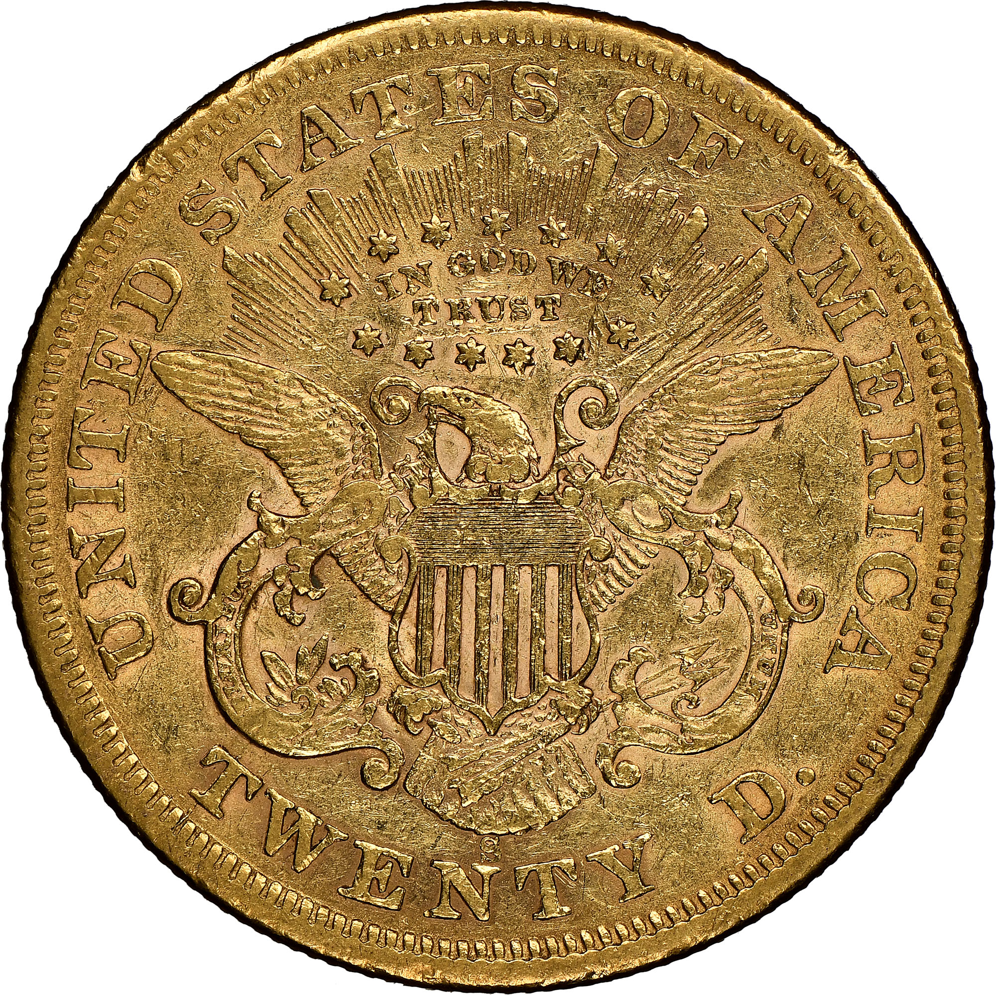 1866 S MOTTO $20 MS | Coin Explorer | NGC