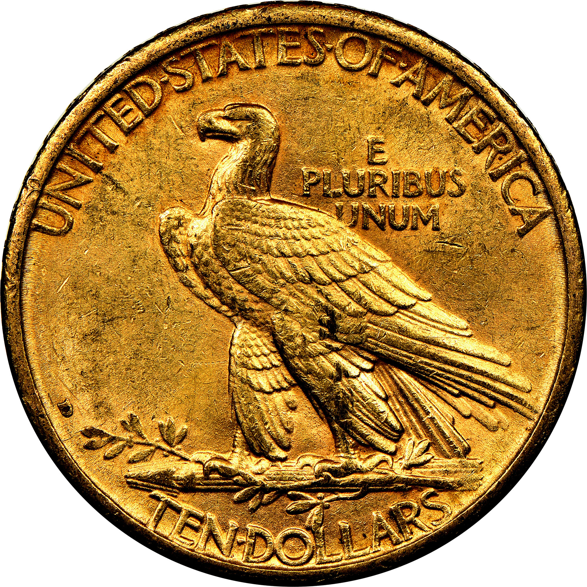 1908 D NO MOTTO $10 MS | Coin Explorer | NGC