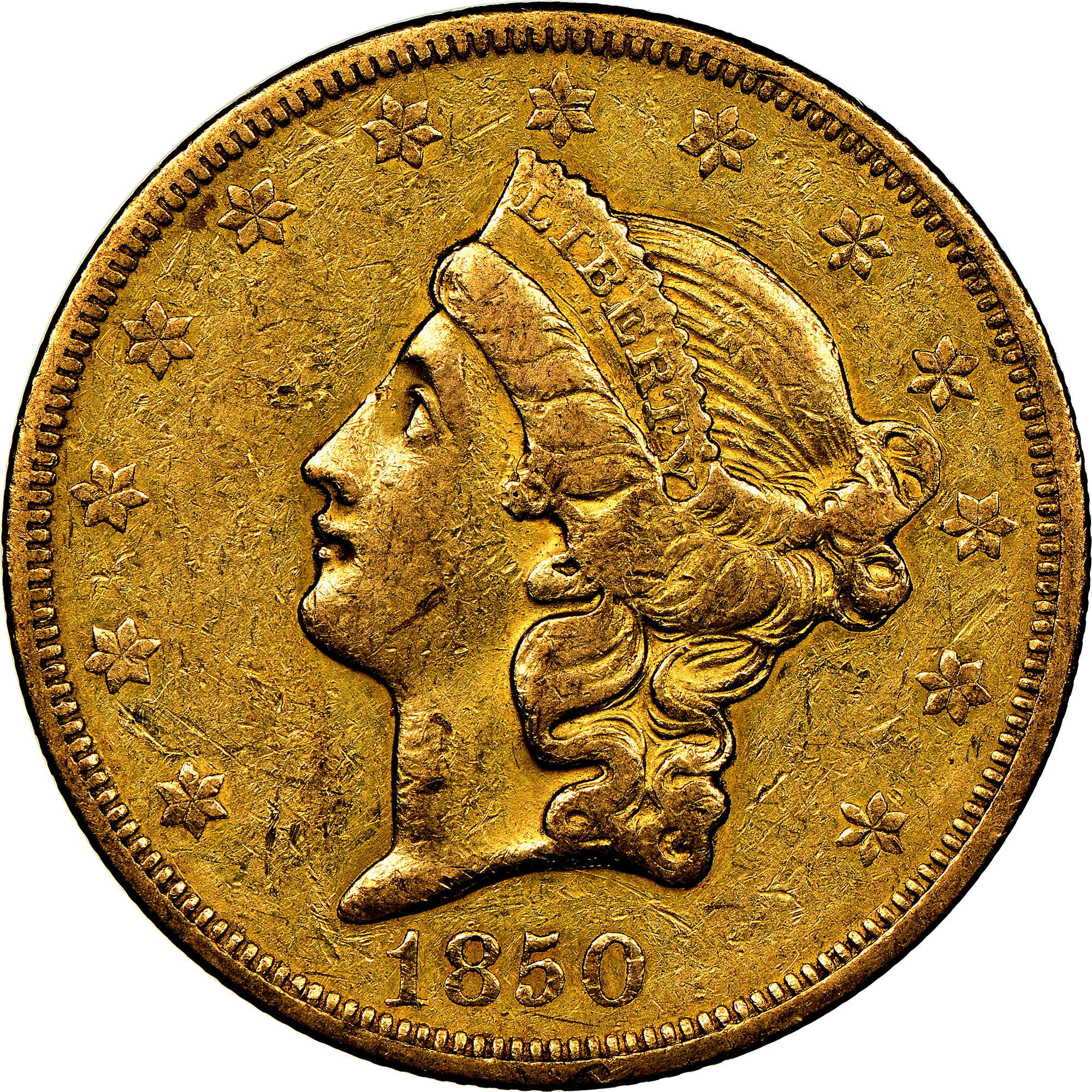 1850 O $20 MS | Coin Explorer | NGC