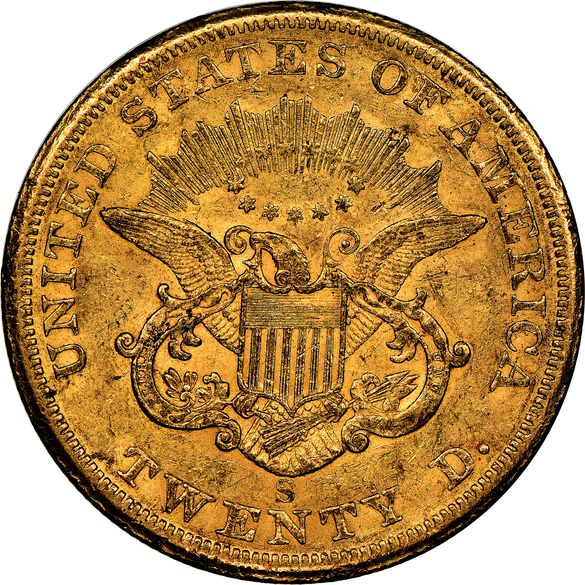1860 S $20 MS | Coin Explorer | NGC