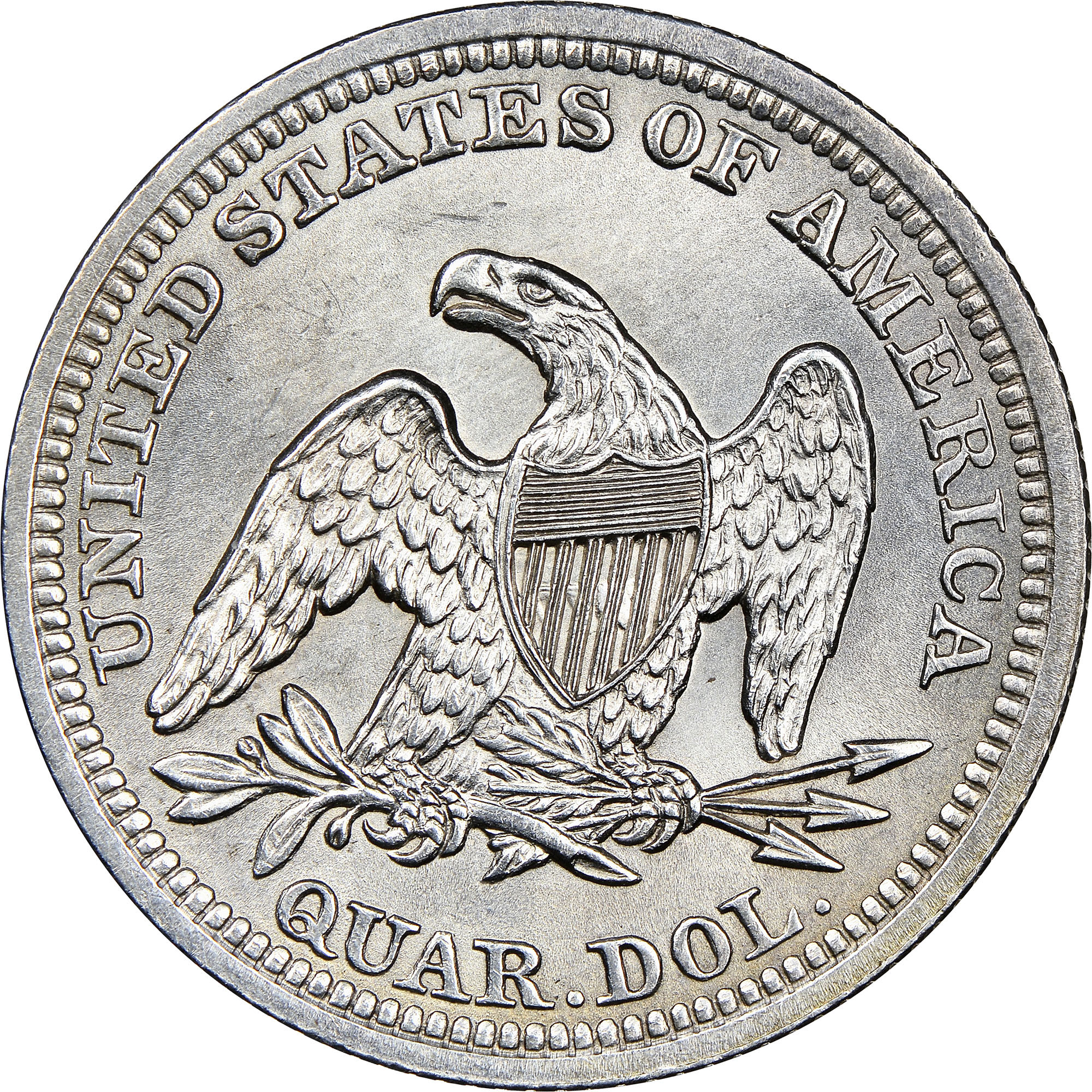 1855 ARROWS 25C MS | Coin Explorer | NGC