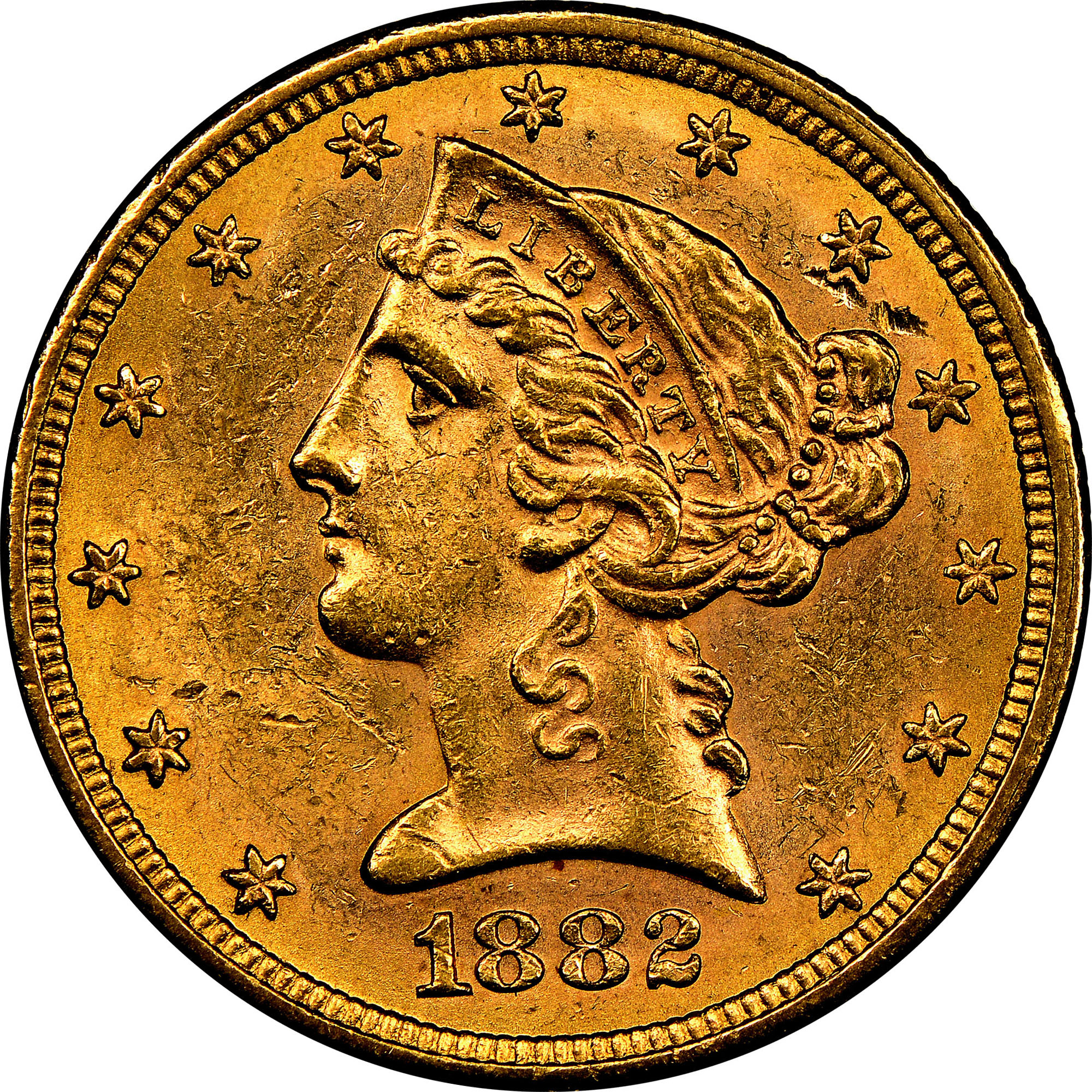 1882 $5 MS | Coin Explorer | NGC