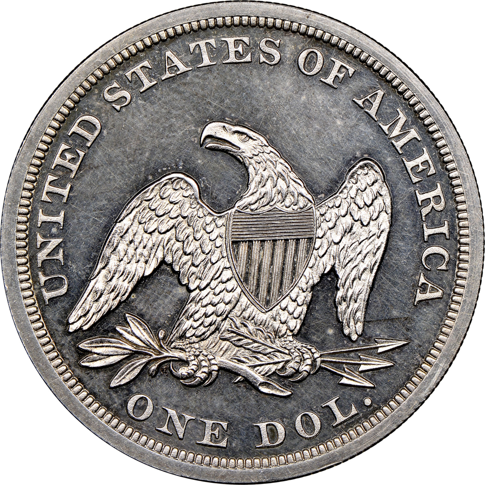 1865 $1 PF | Coin Explorer | NGC