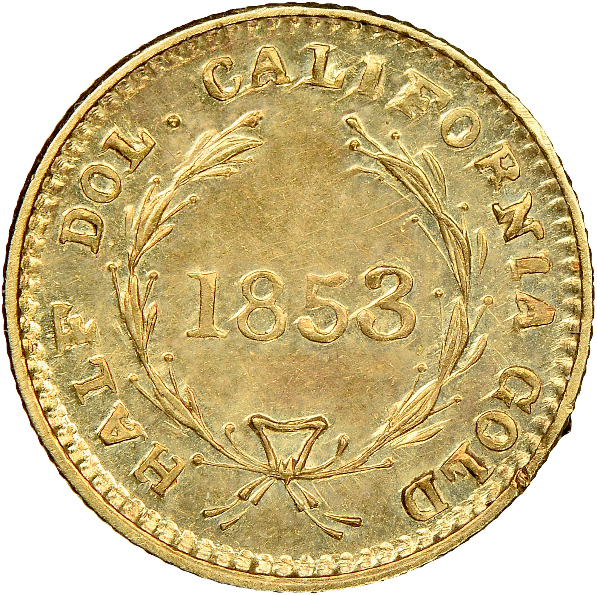 1853/2 ROUND LIBERTY BG-409 G50C MS | Coin Explorer | NGC