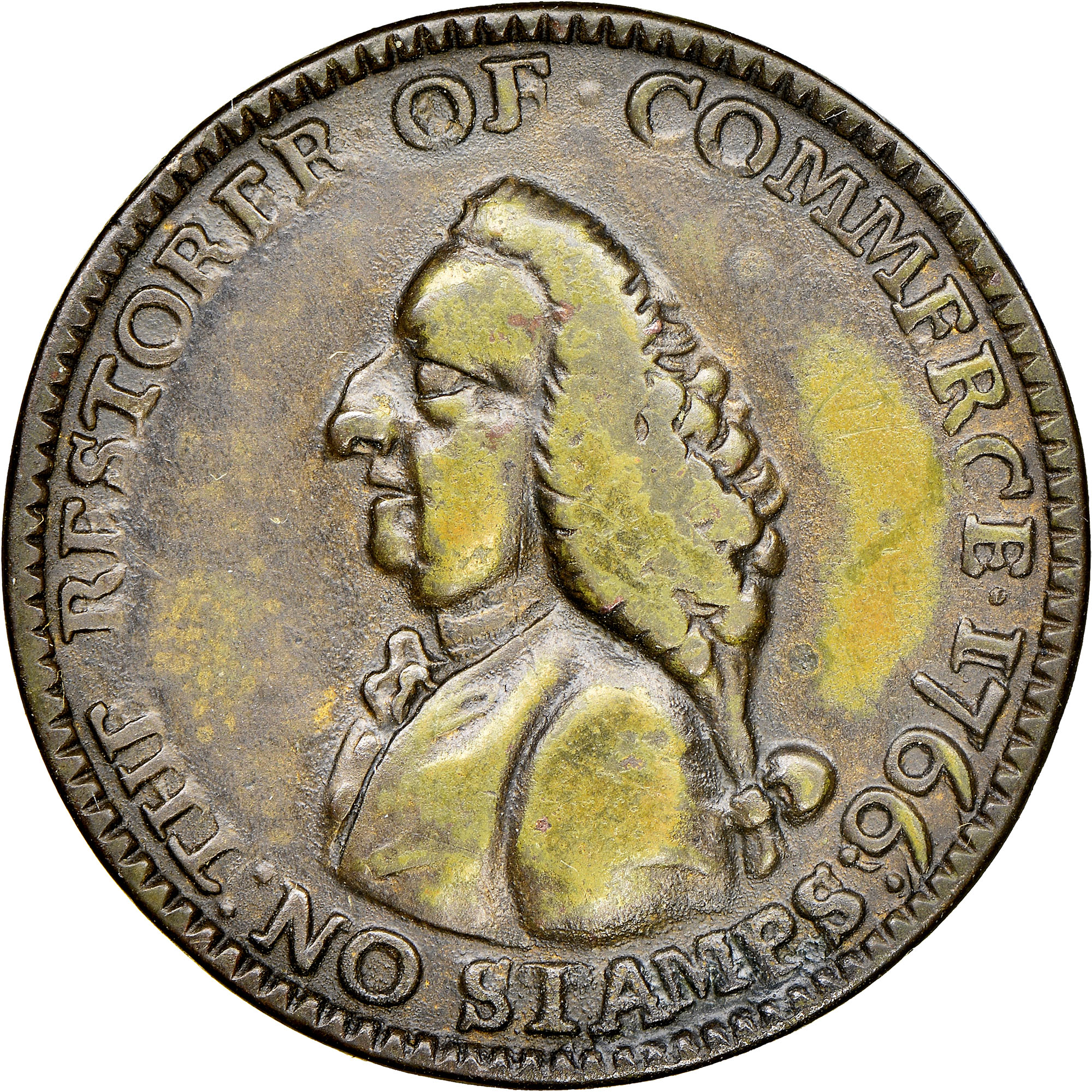 1766 WILLIAM PITT 1/4P MS | Coin Explorer | NGC