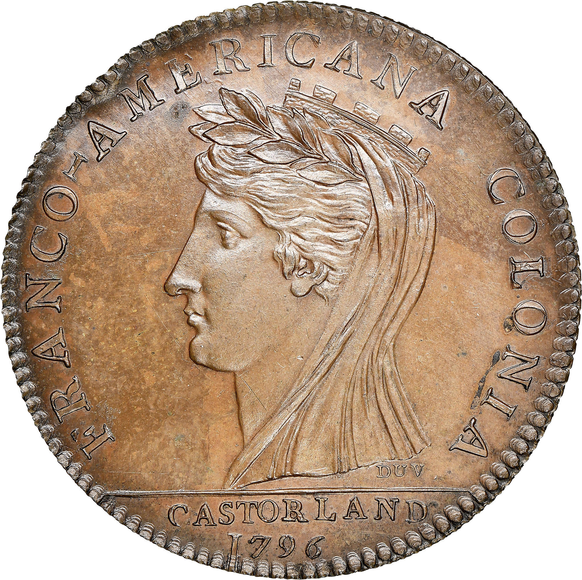 1796 Copper Restrike Castorland Medal MS Other Issues NGC