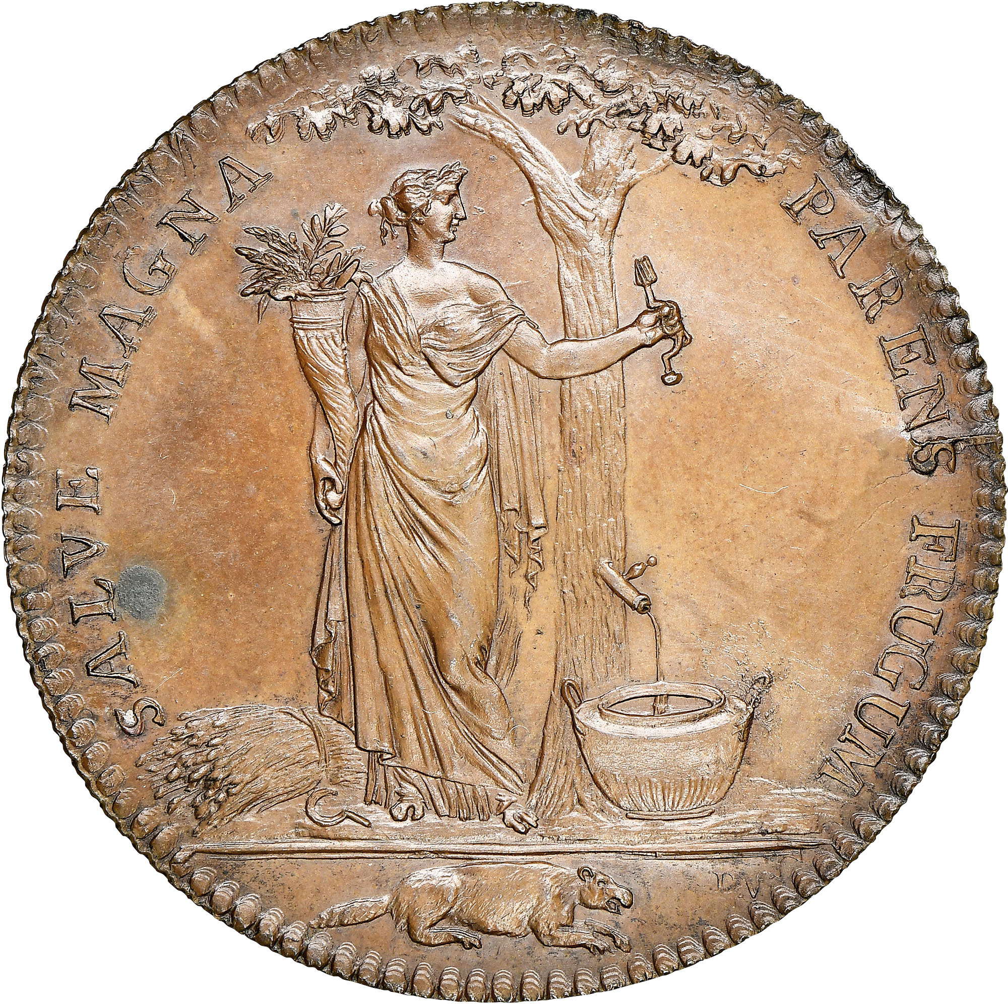 1796 COPPER RESTRIKE CASTORLAND MEDAL MS Coin Explorer NGC