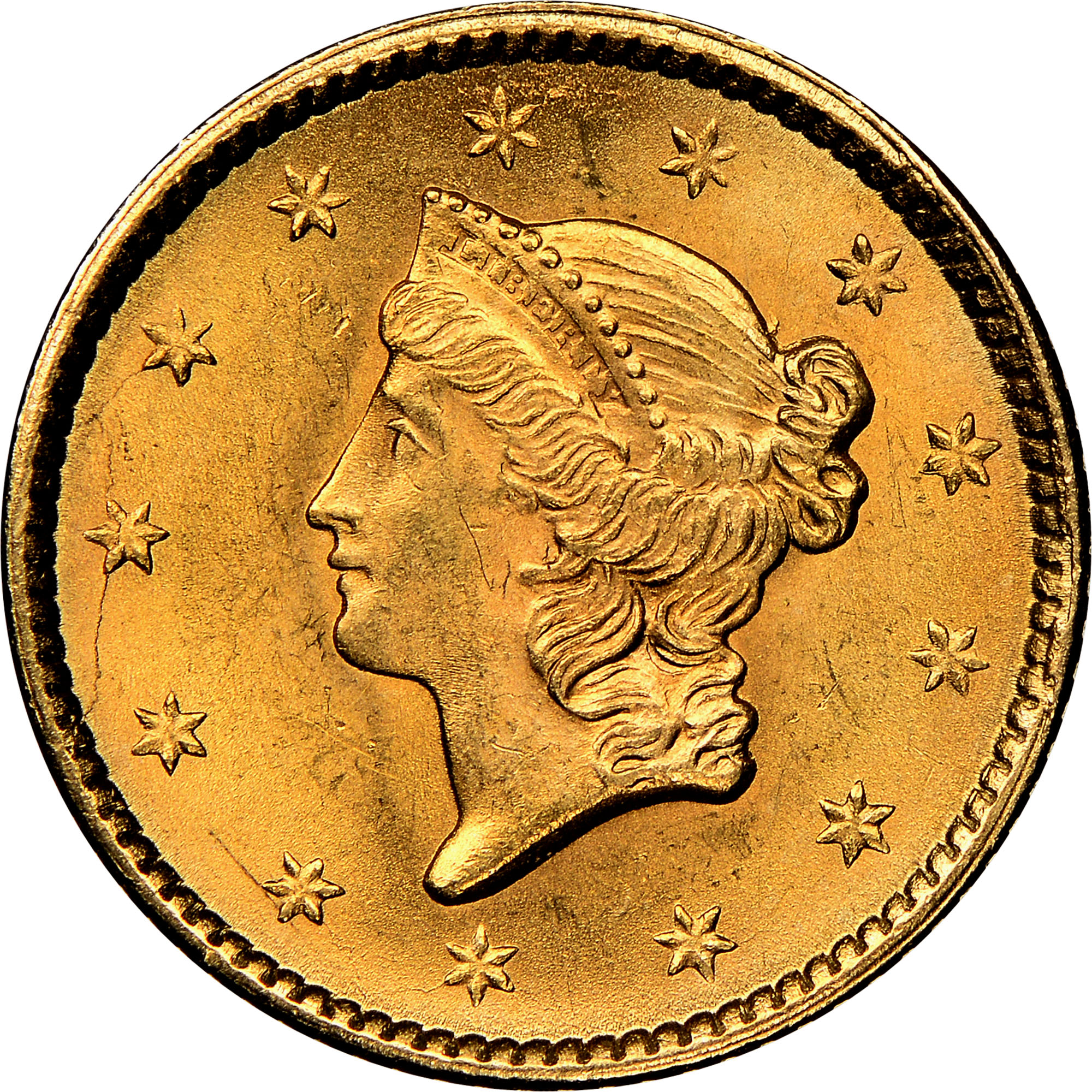 1851 G$1 MS | Coin Explorer | NGC