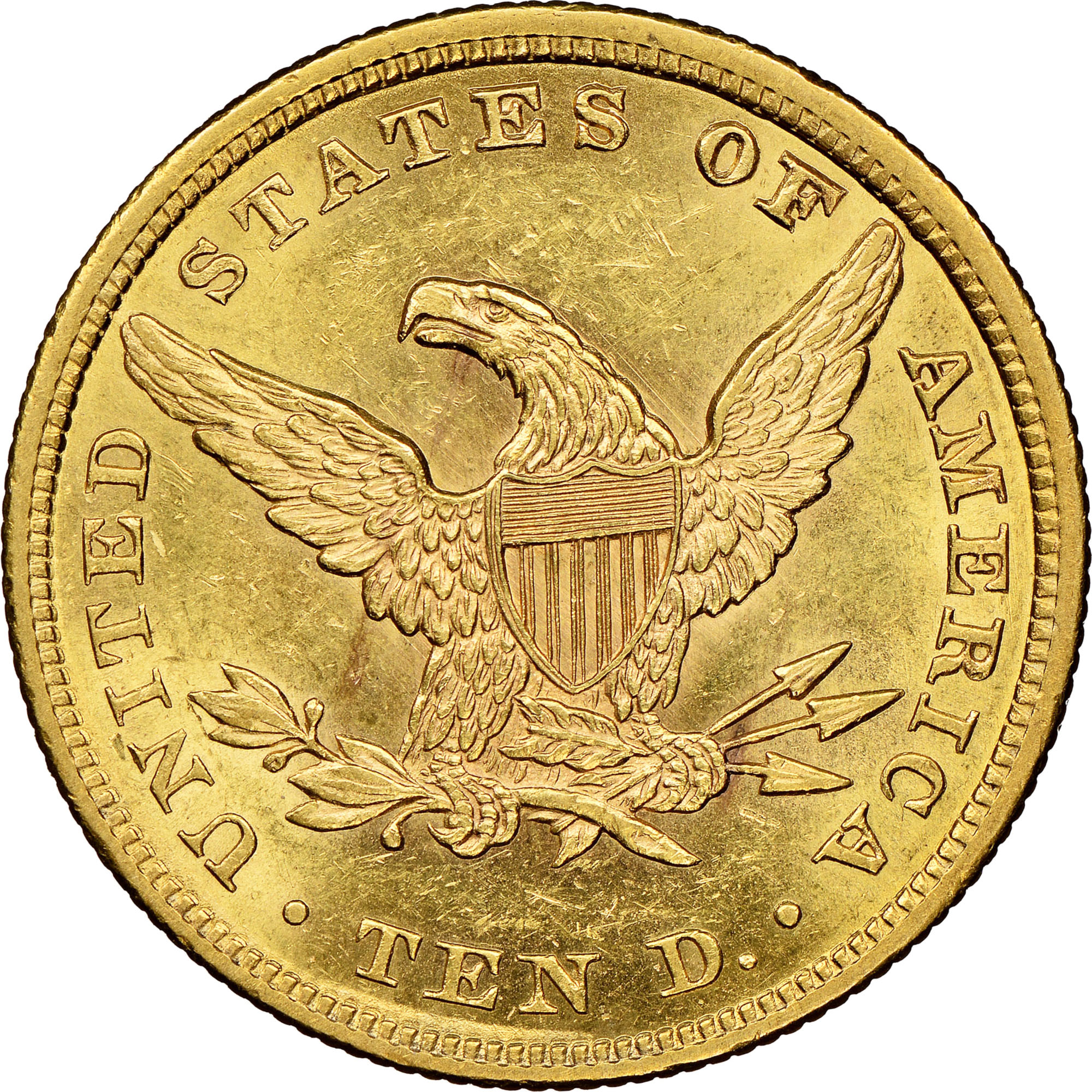 1856 $10 MS | Coin Explorer | NGC