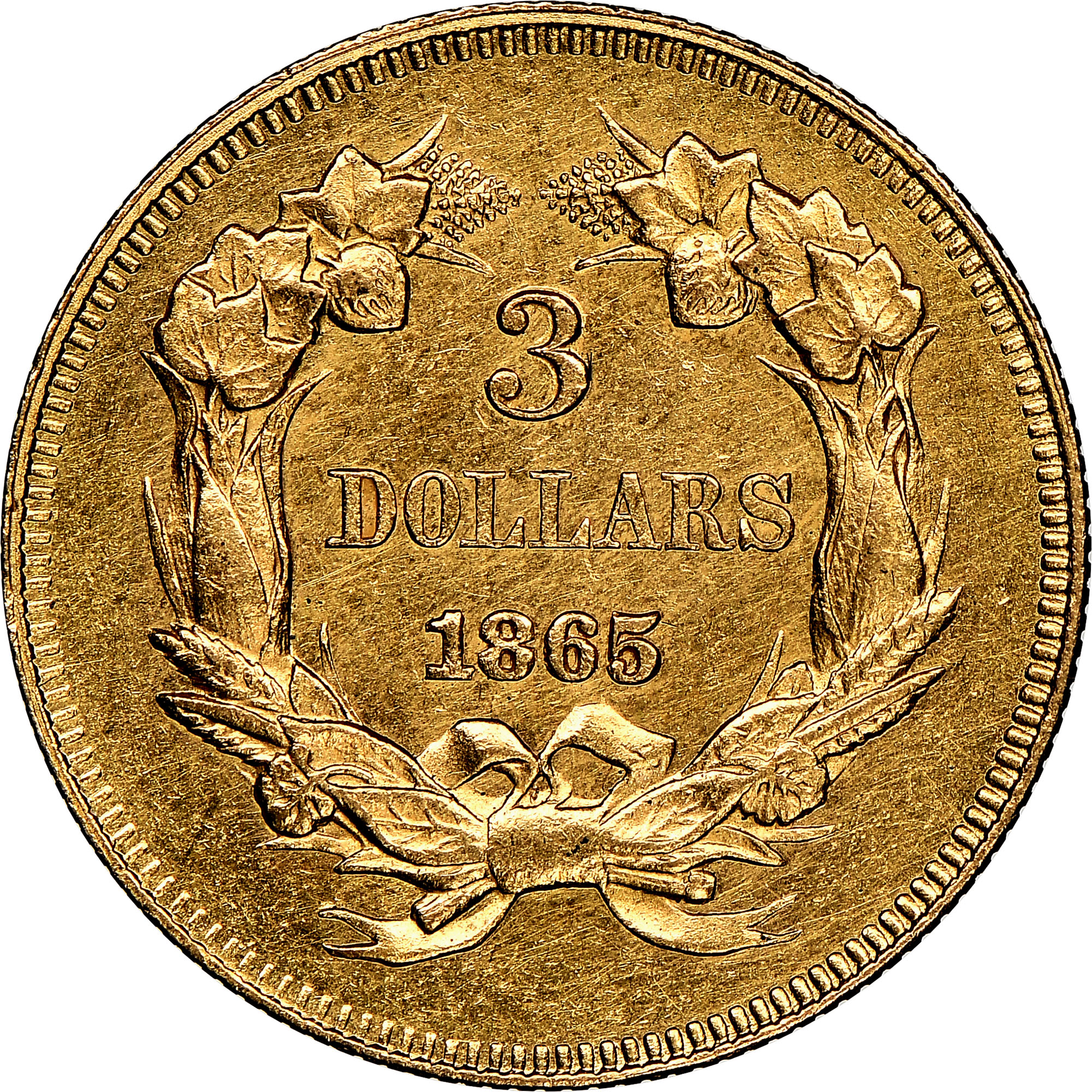 コブラ金 1865 $3 MS | Coin Explorer | NGC
