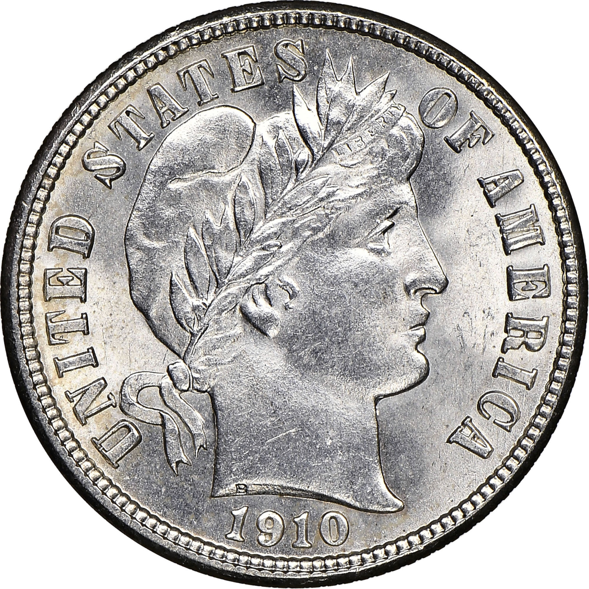 1910 D 10C MS | Coin Explorer | NGC