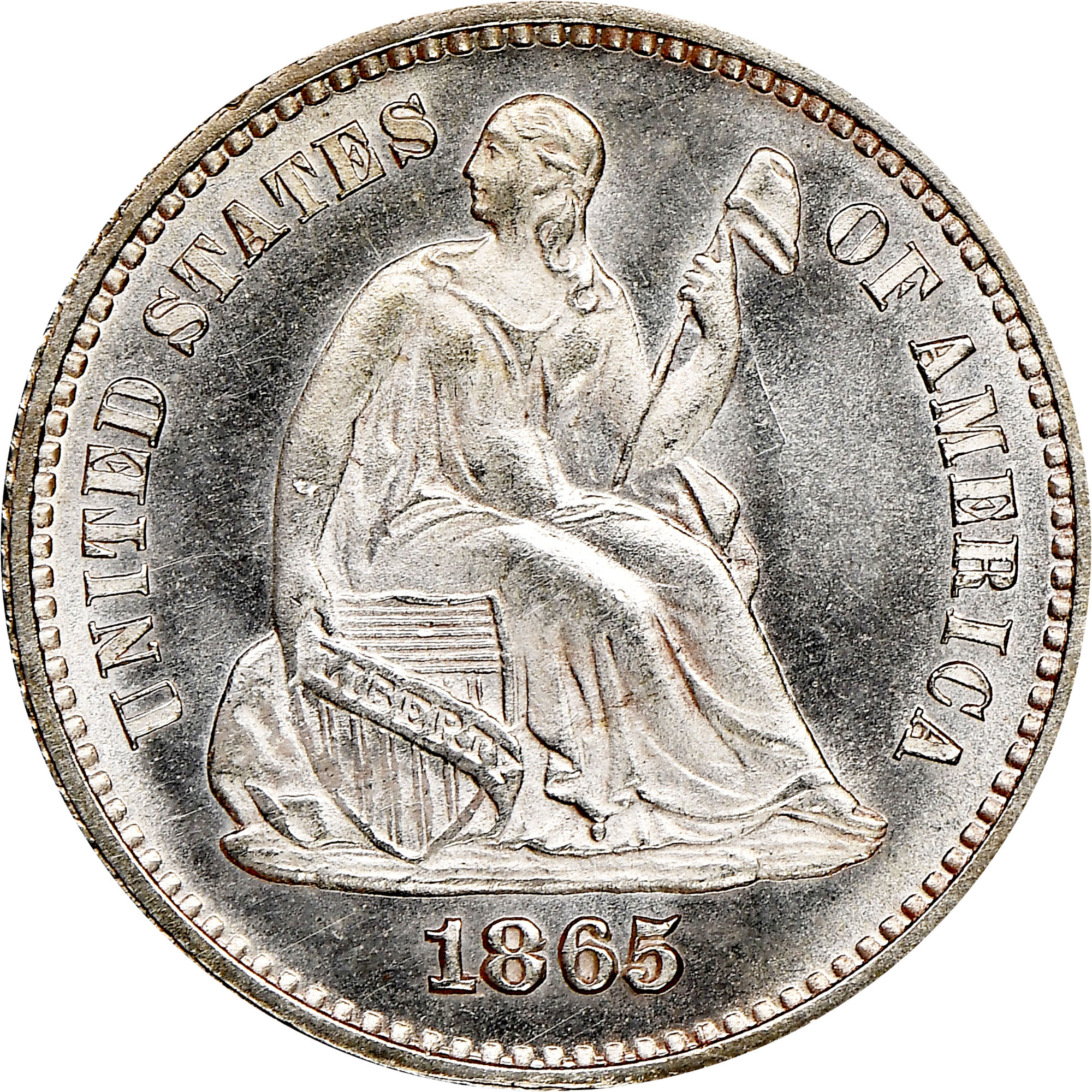 1865 H10C MS | Coin Explorer | NGC