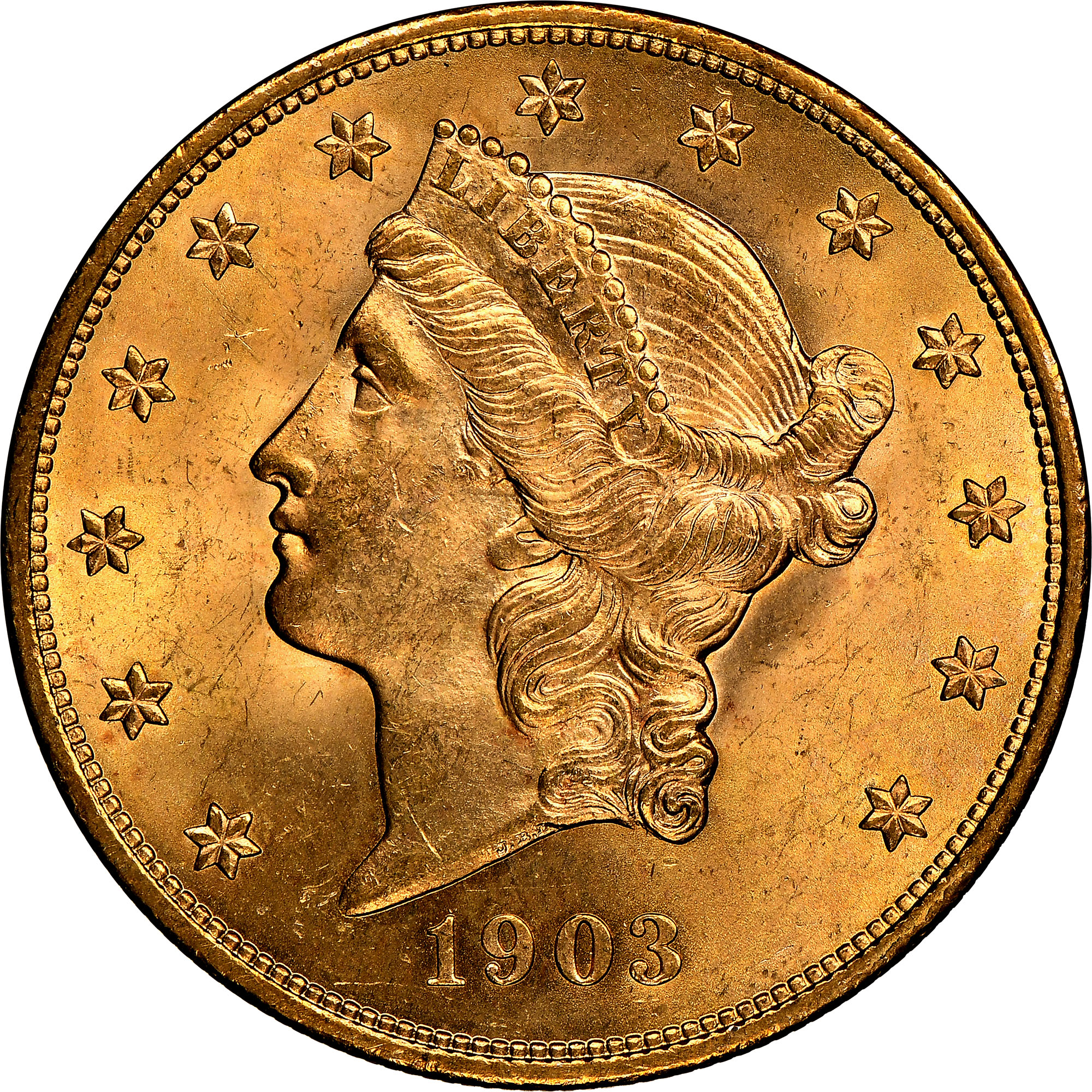 1903 $20 MS | Coin Explorer | NGC