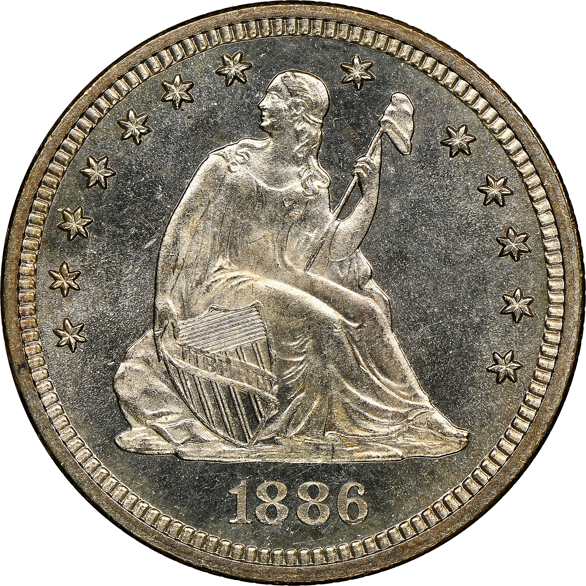 1886 25C MS | Coin Explorer | NGC