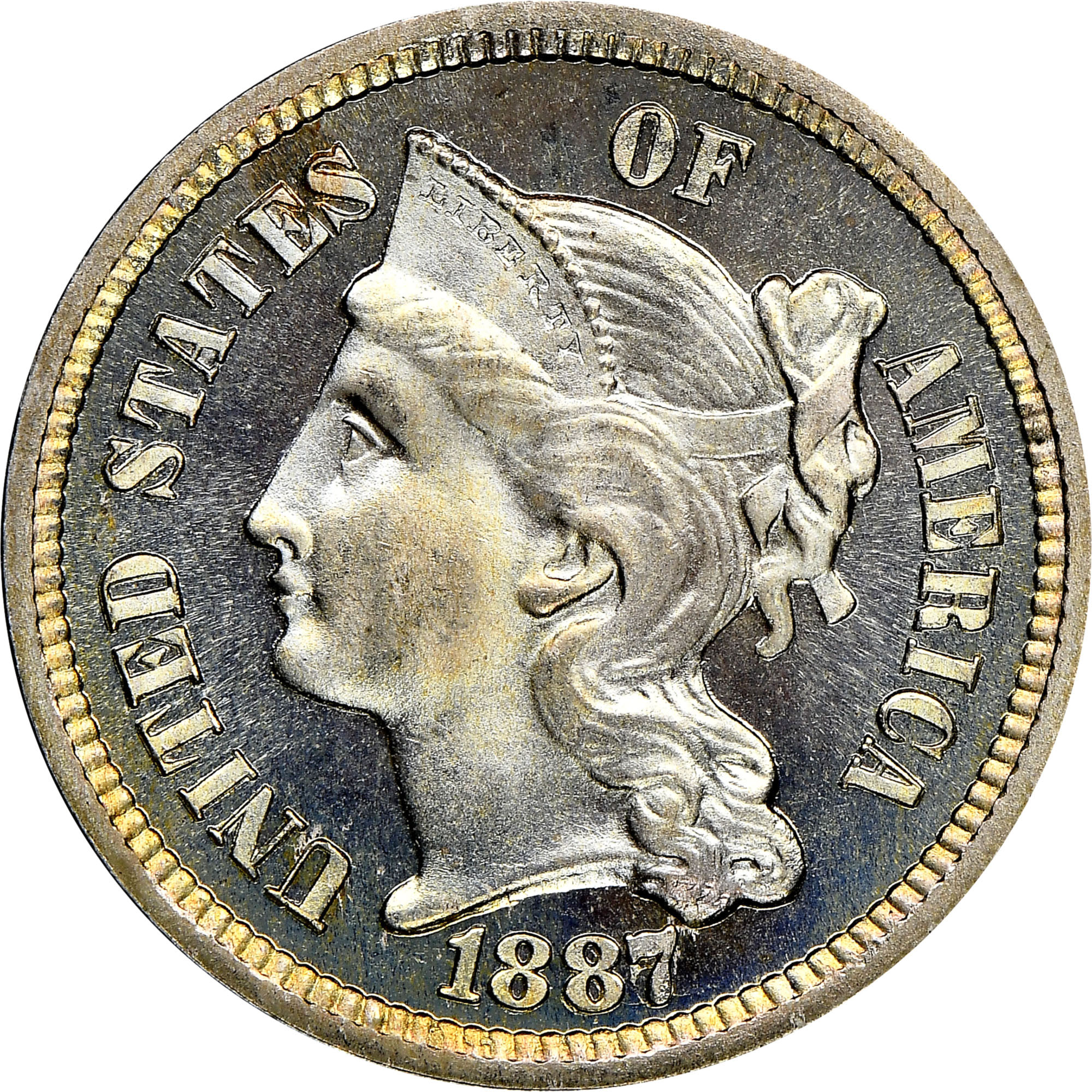 1887/6 3CN PF | Coin Explorer | NGC