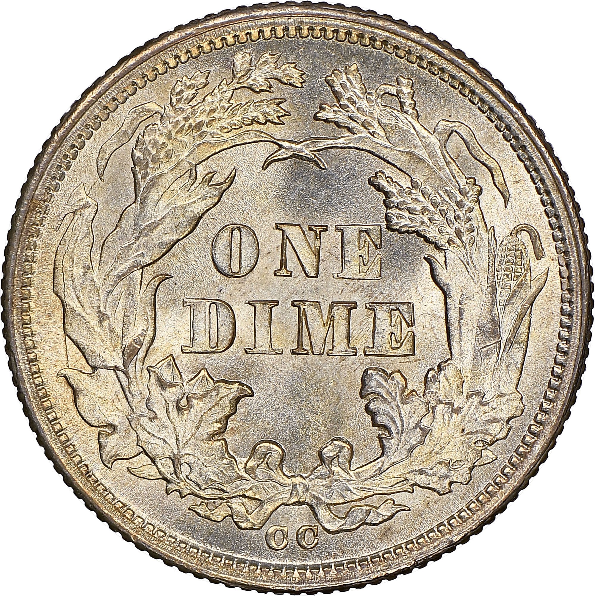 1876 CC 10C MS | Coin Explorer | NGC