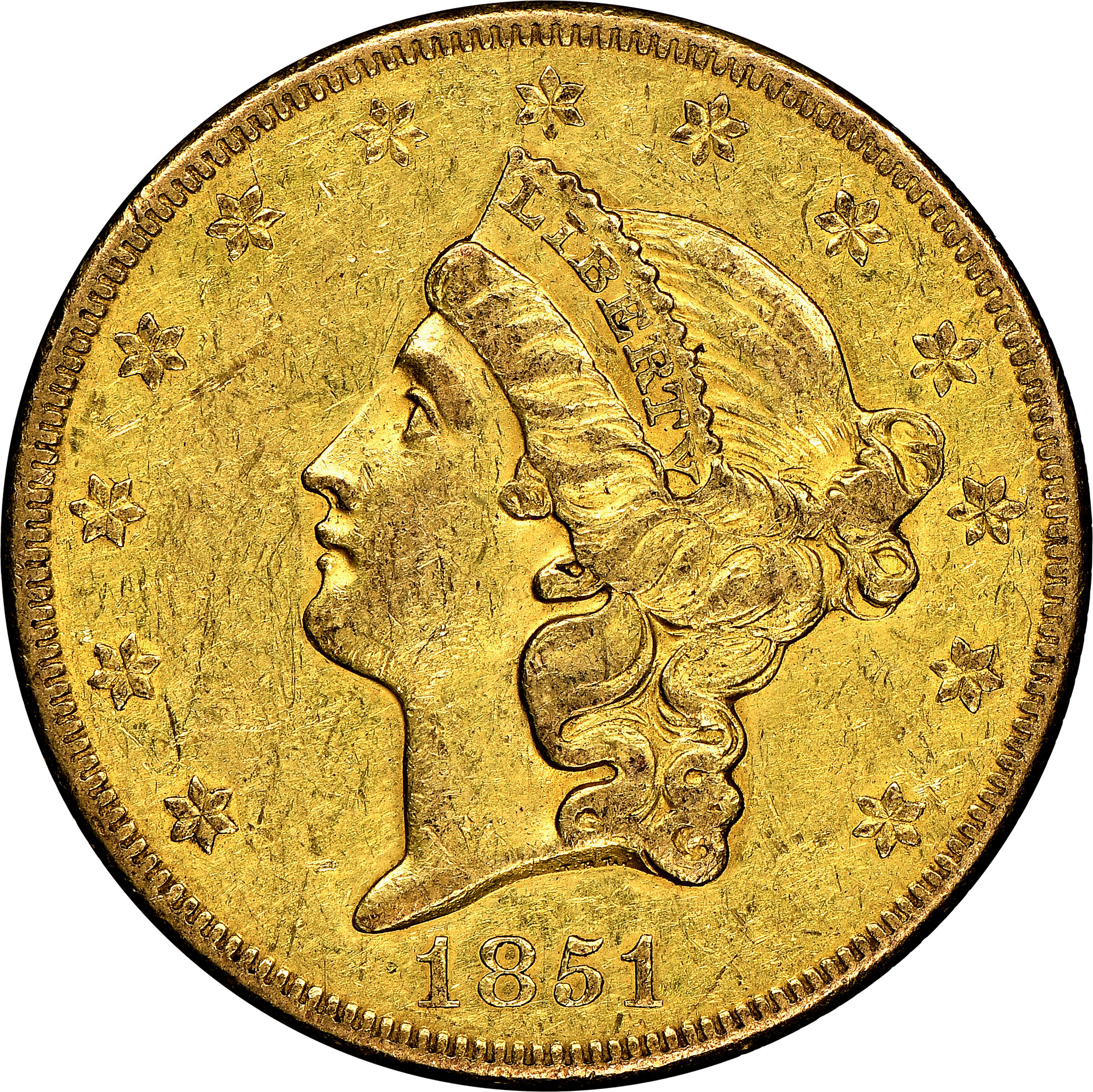 1851 O $20 MS | Coin Explorer | NGC