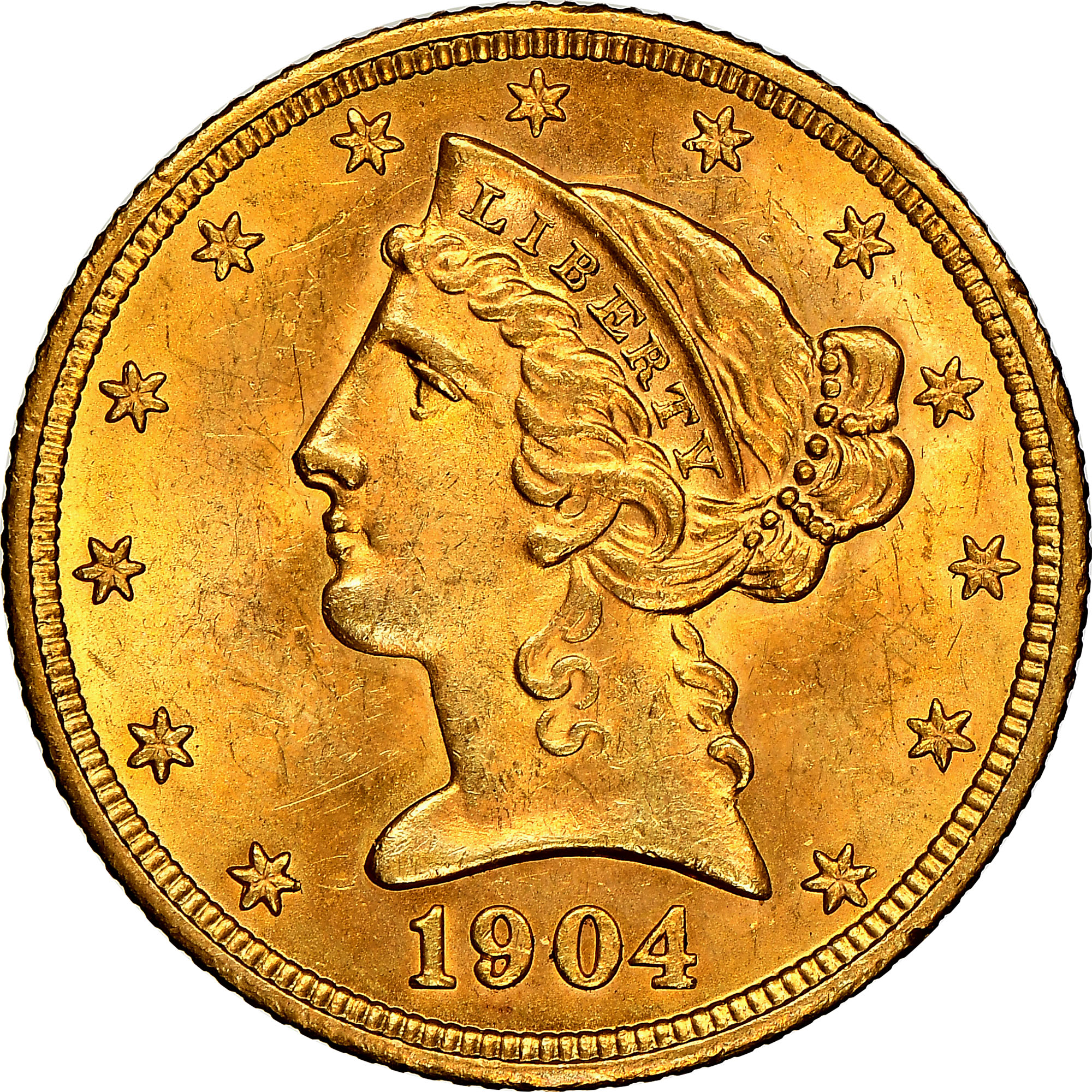 1904 $5 MS | Coin Explorer | NGC