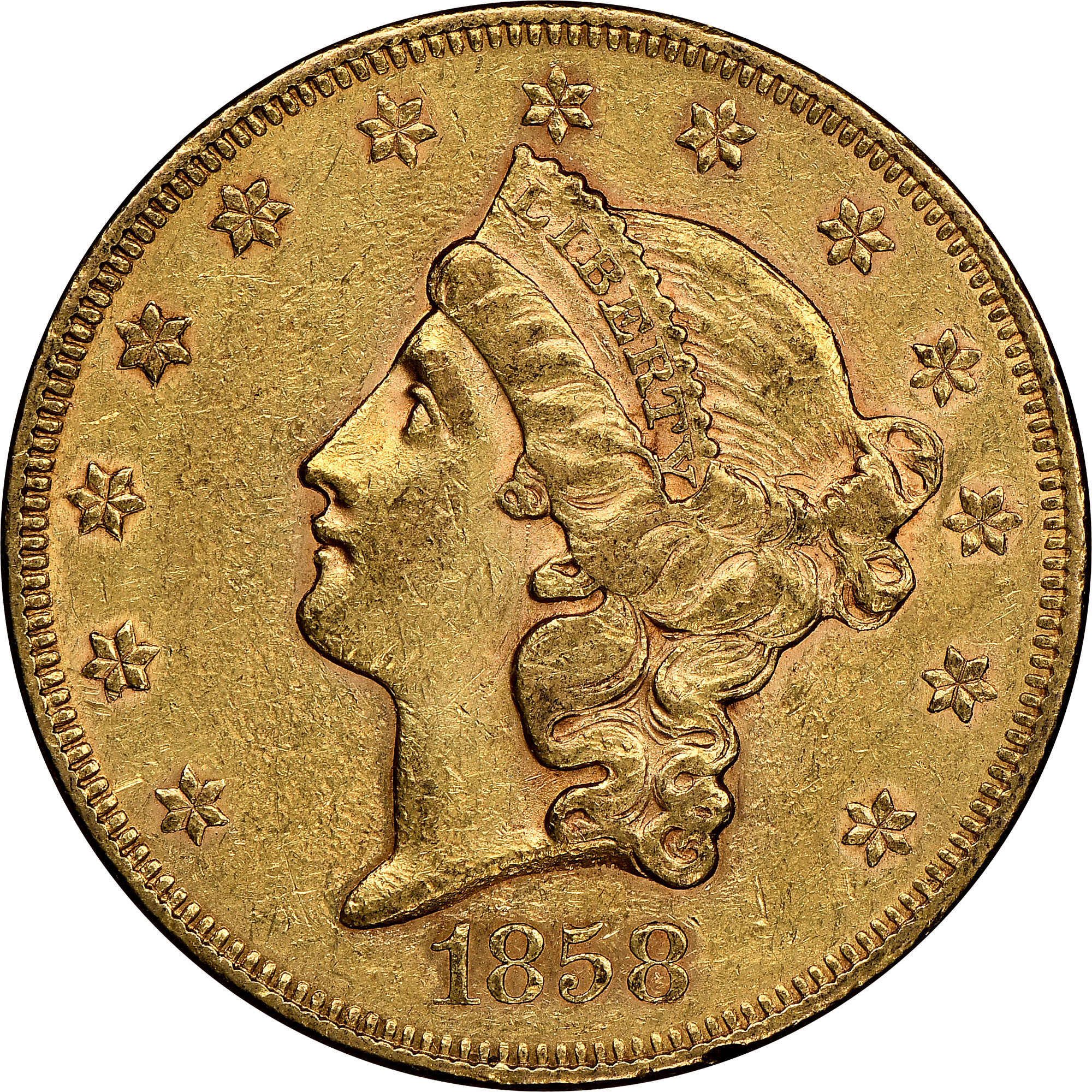 聖竜ガブエリウス　2枚 1858 $20 MS | Coin Explorer | NGC